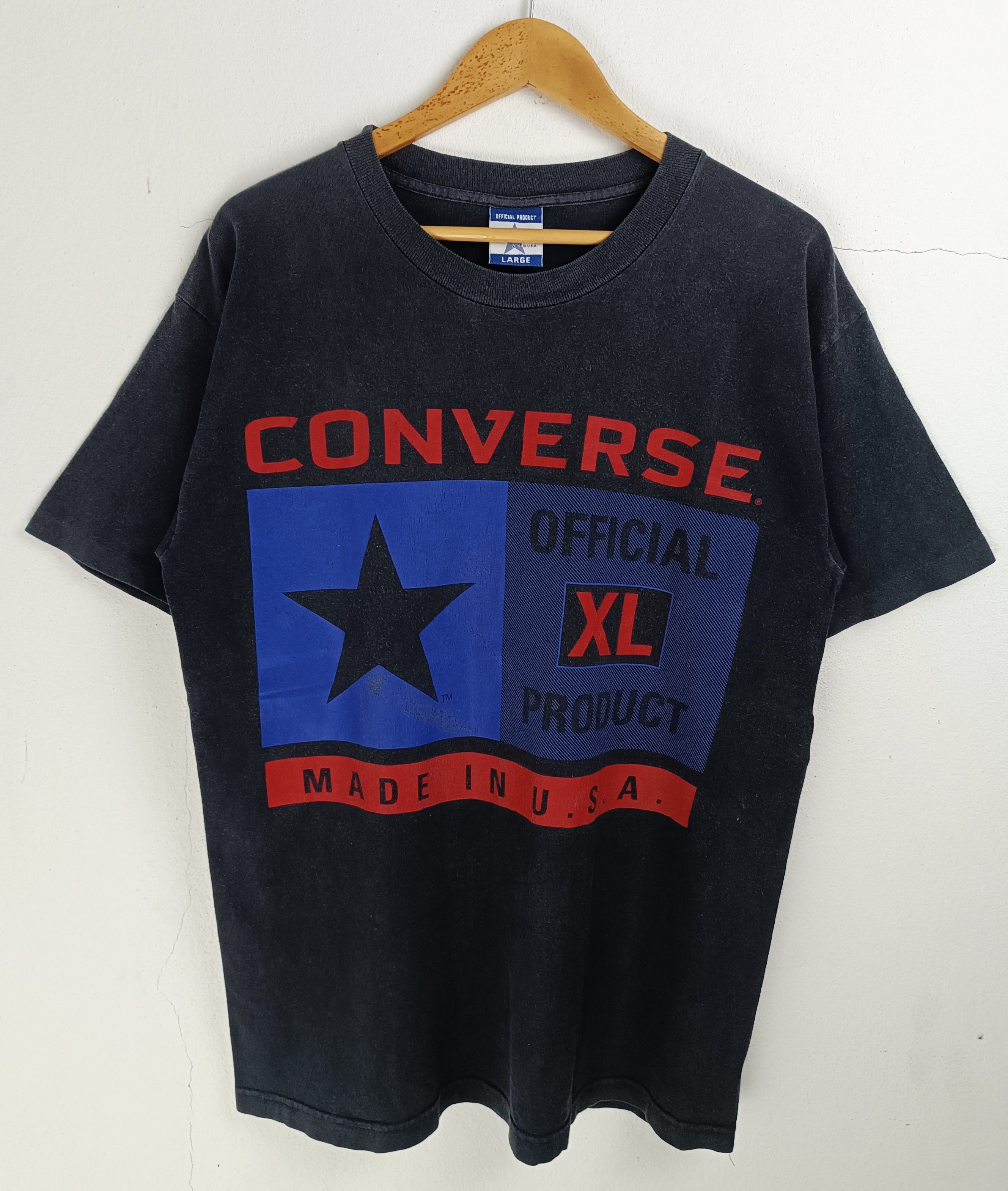 Converse VINTAGE 90'S CONVERSE MADE IN USA FADED TEE VERY RARE Size US L / EU 52-54 / 3 - 3 Thumbnail