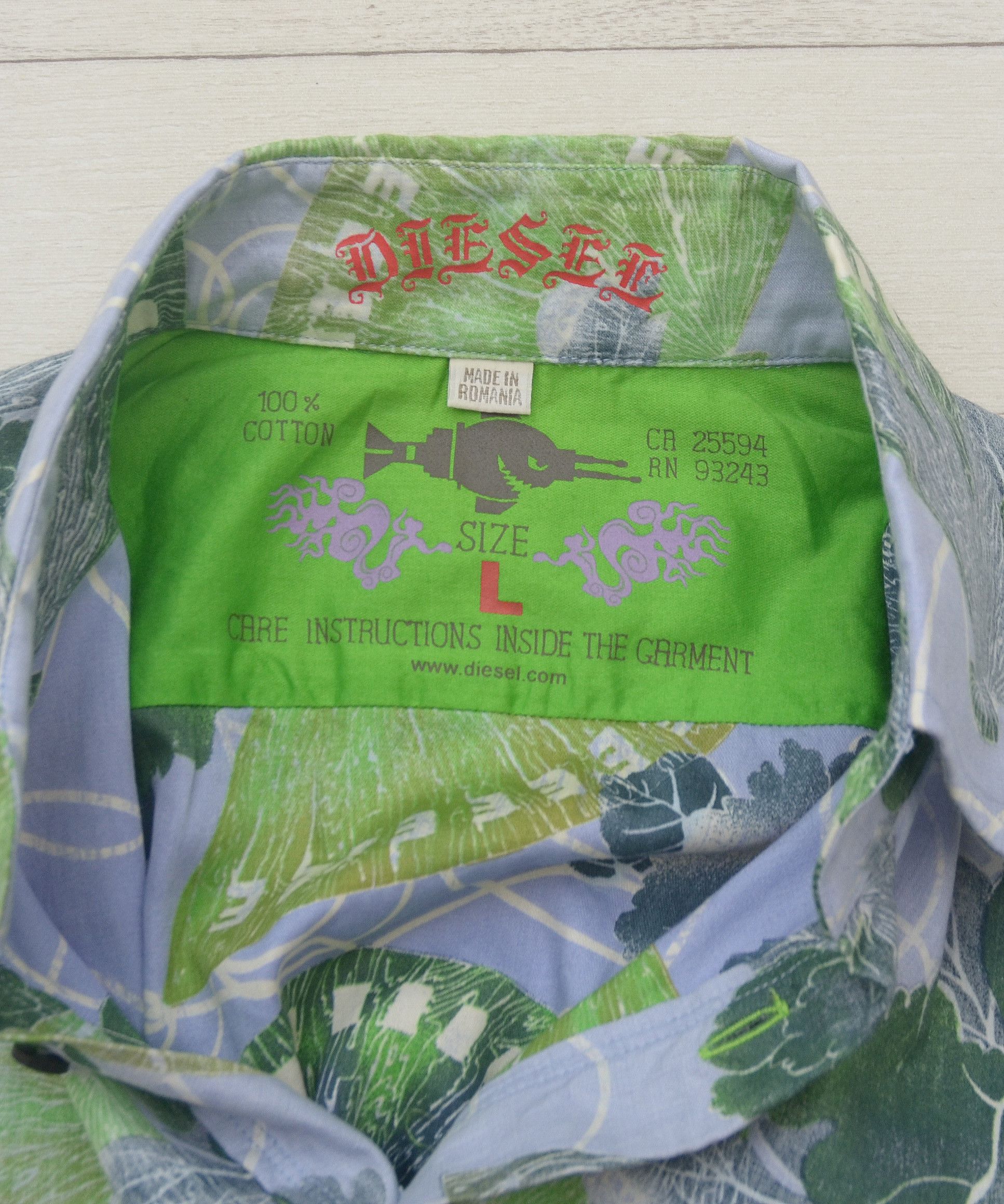 Diesel × Vintage Y2K Diesel Floral Japan Hawaiian style short sleeve shirt Size US M / EU 48-50 / 2 - 7 Thumbnail
