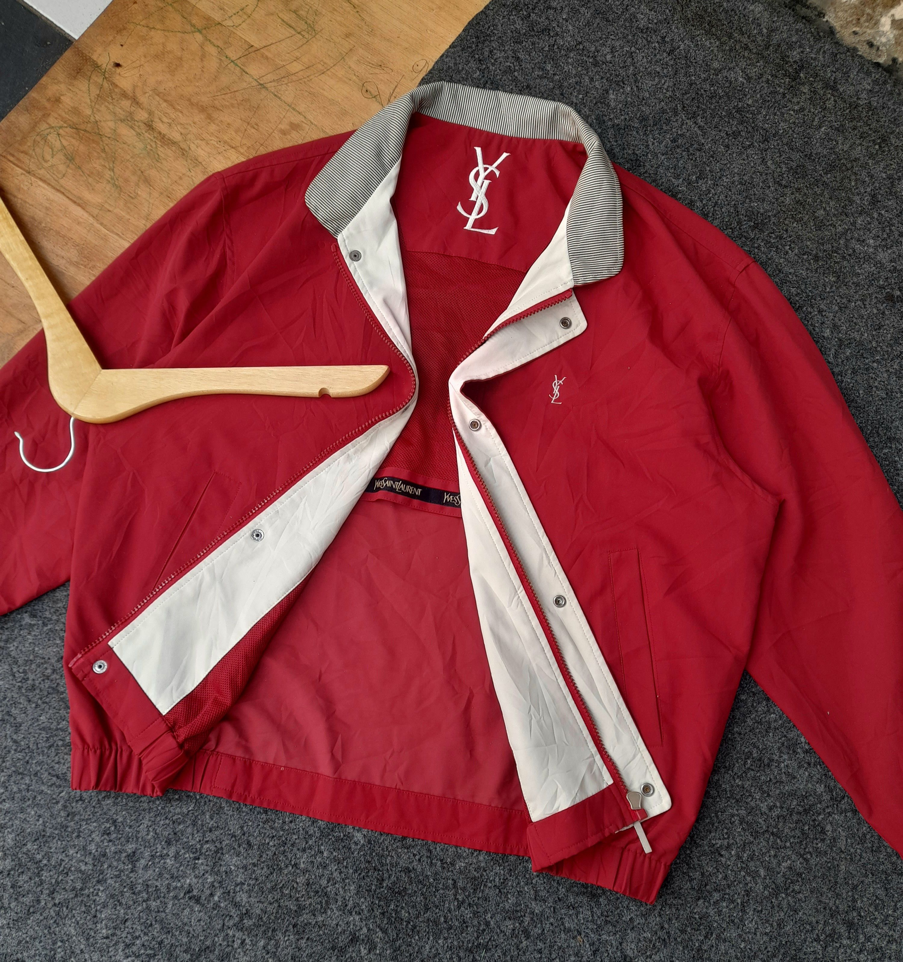 image of Vintage x YSL Pour Homme Selected Items YVES Saint Laurent Jacket X YSL Jacket in Red (Size Medium)