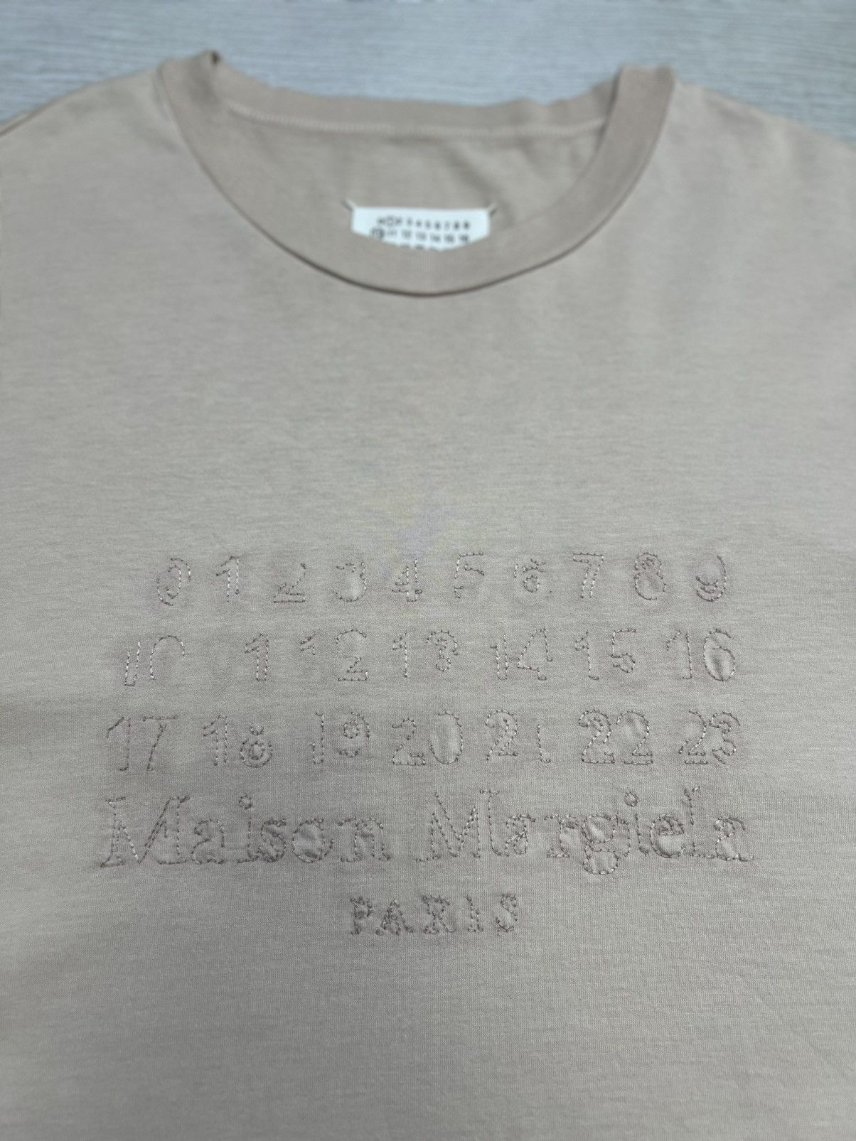 Maison Margiela - Number Logo Embroidered Oversized T-Shirt