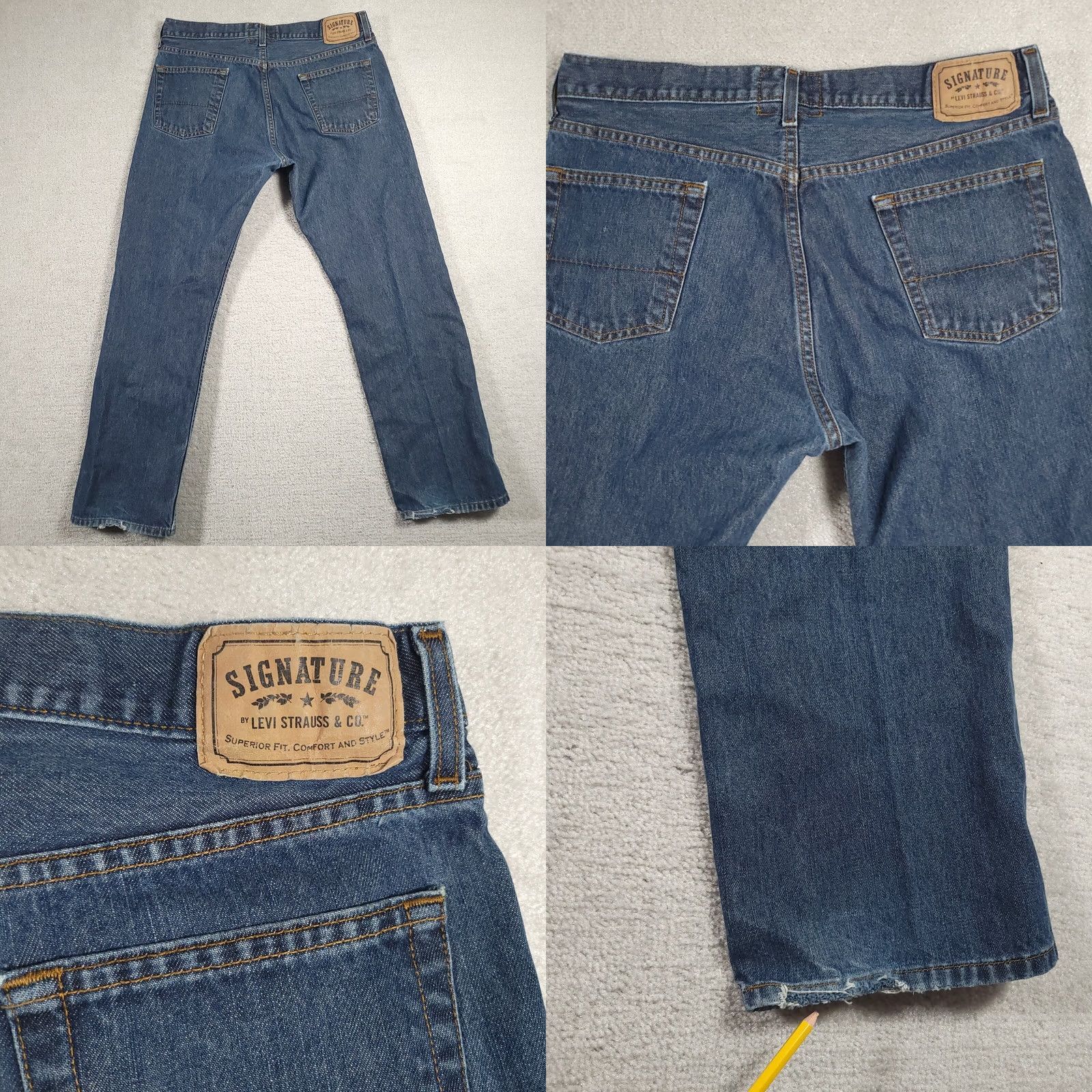 Levi's VINTAGE Levi's Slim Straight Jeans Mens 36X30 Medium Wash Western Workwear Shirt? Size US 36 / EU 52 - 9 Thumbnail