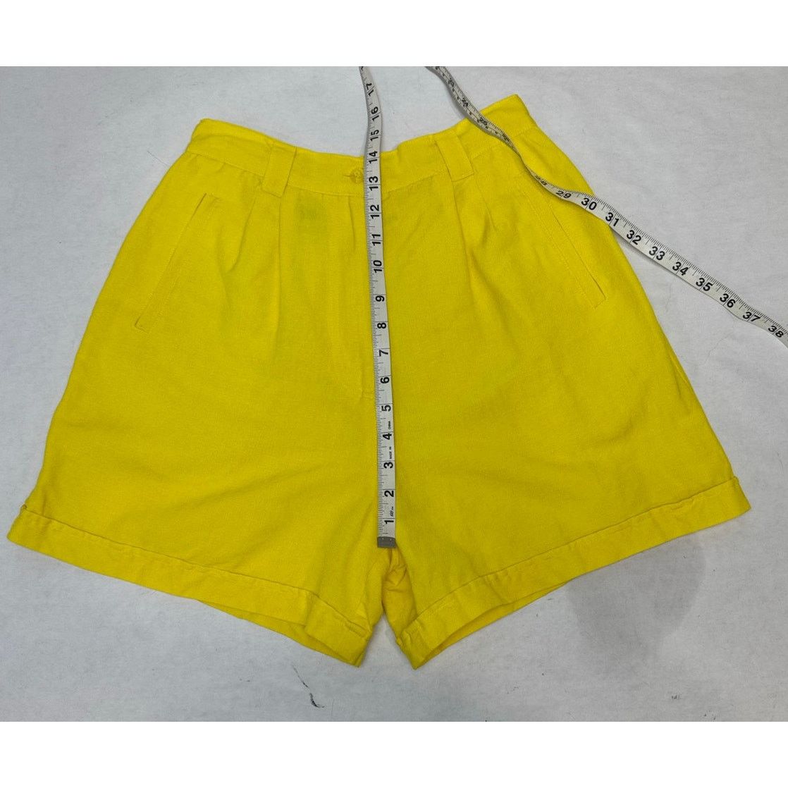 Other Vintage 1980s Linen Mom Shorts 80s High Rise Louise Paris 7 Size 26" / US 2 / IT 38 - 4 Thumbnail