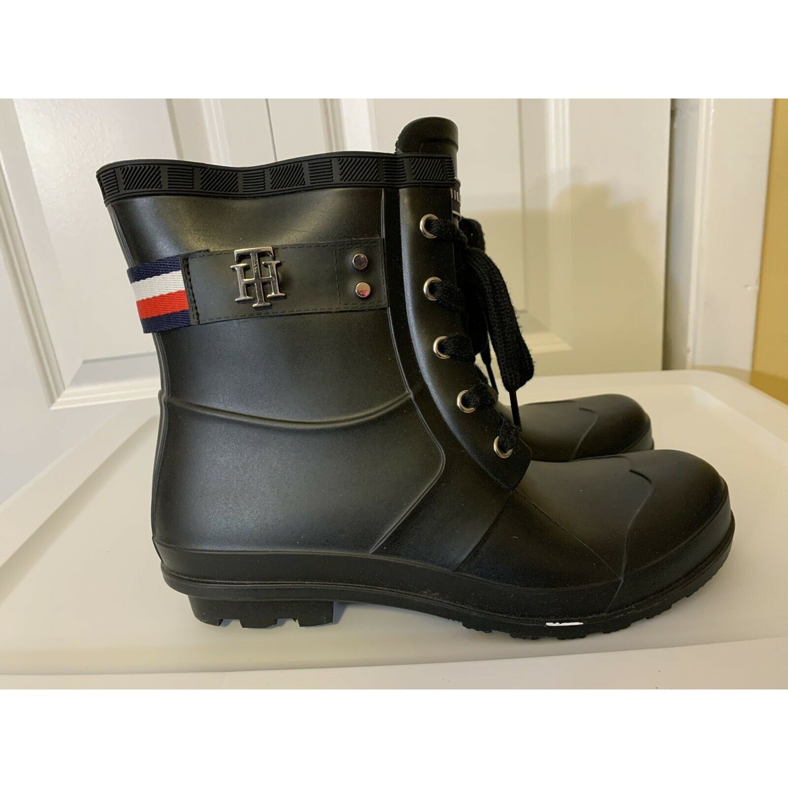 Tommy Hilfiger Tommy Hilfiger Rain Rubber Women Sz 10 M Waterproof Boots Na Size US 10 / IT 40 - 3 Thumbnail