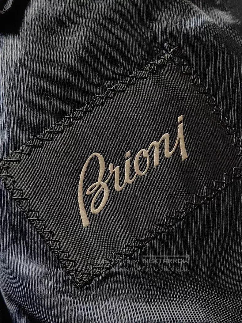Brioni Brioni Wool and silk leather-trimmed thin short coat Size US L / EU 52-54 / 3 - 7 Thumbnail