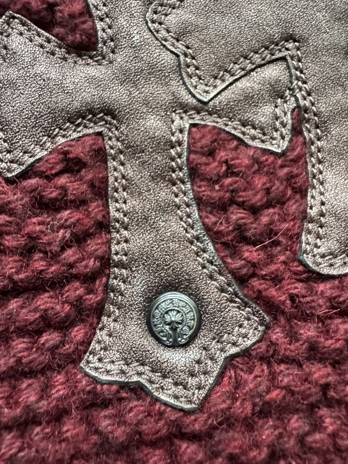 Chrome Hearts Chrome Hearts Leather Cross Cashmere Scarf Size ONE SIZE - 5 Thumbnail