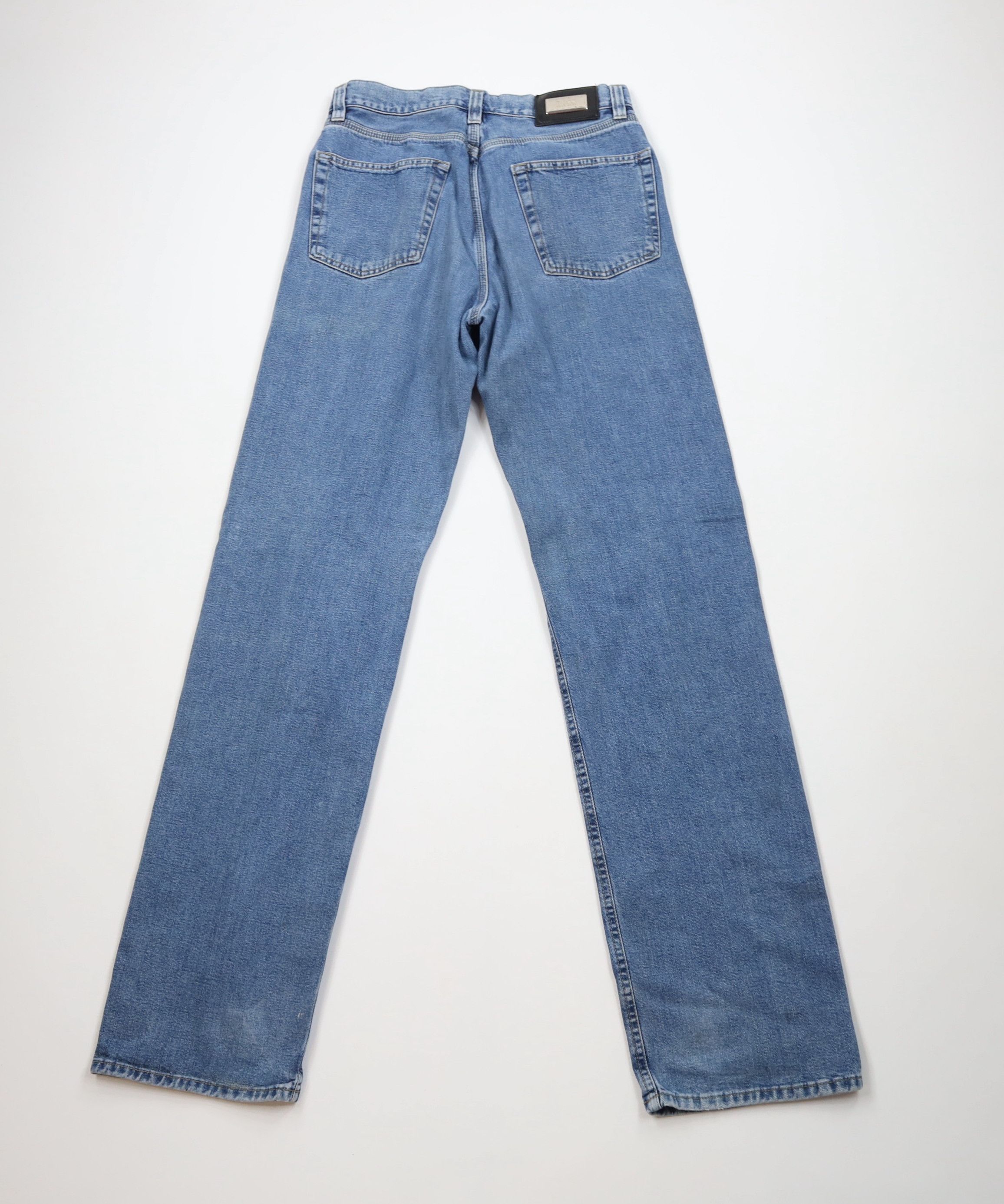 Hugo Boss Vintage Hugo Boss Spell Out Straight Leg Denim Jeans Blue Size US 32 / EU 48 - 12 Thumbnail