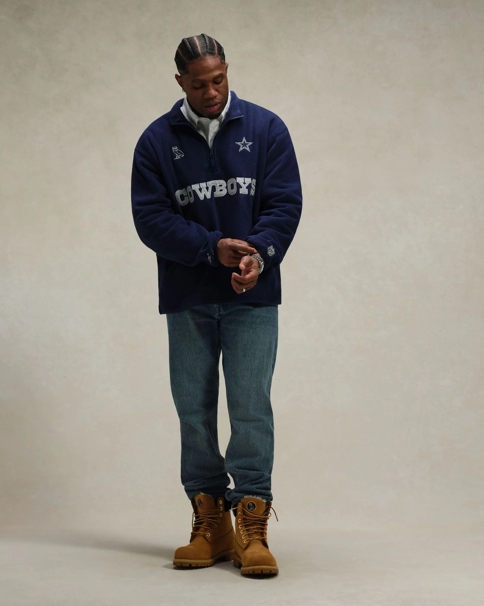 Drake OVO x NFL x Polartec COWBOYS MOCK NECK QUARTER-ZIP FLEECE Size US S / EU 44-46 / 1 - 2 Thumbnail