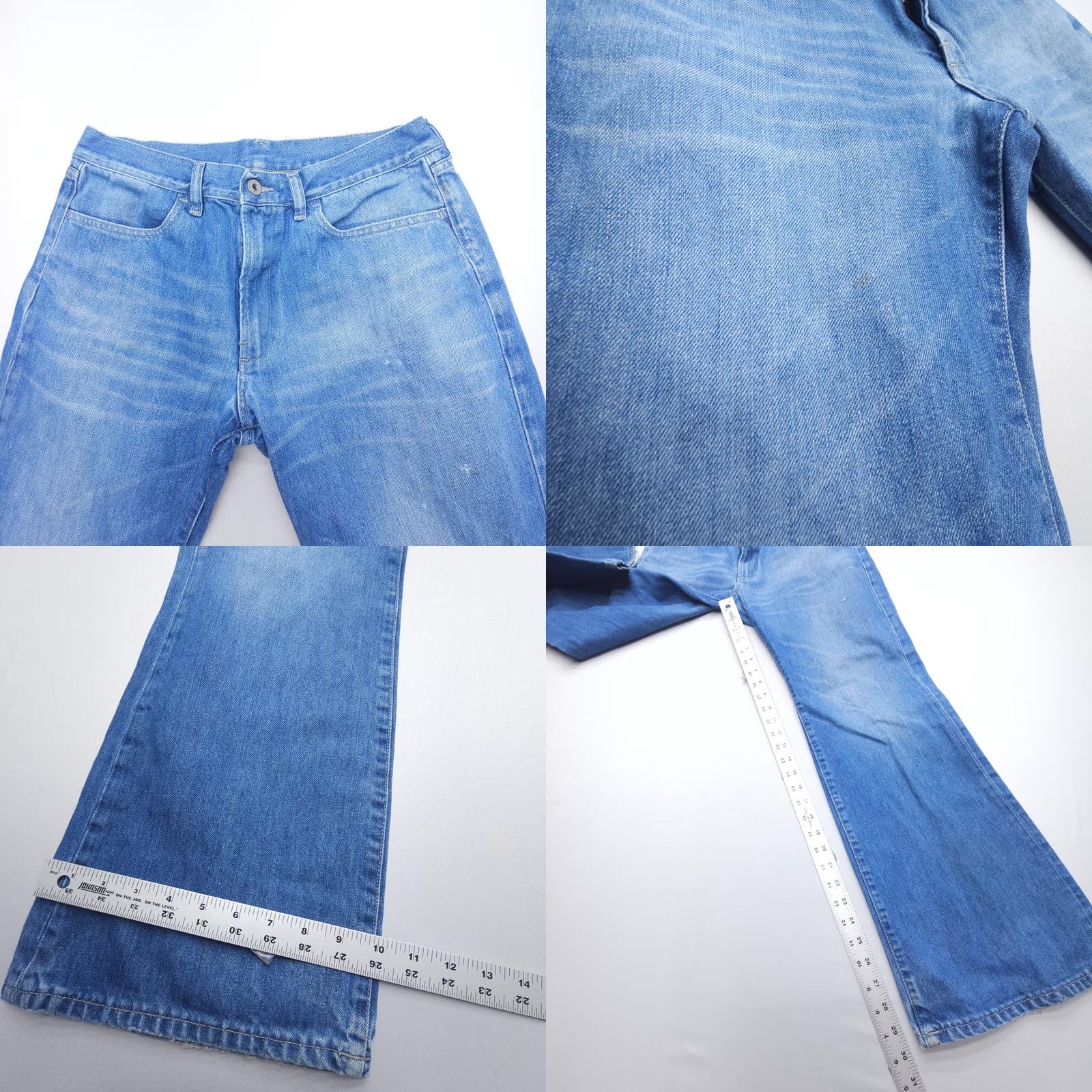 Diesel Diesel Jeans Flare Bootcut Denim Womens Size 32 Blue Made in Italy 5-Pocket Logo Stretch Regular Fit 31x30" IN Denim Size 24" / US 00 / IT 34 - 8 Thumbnail