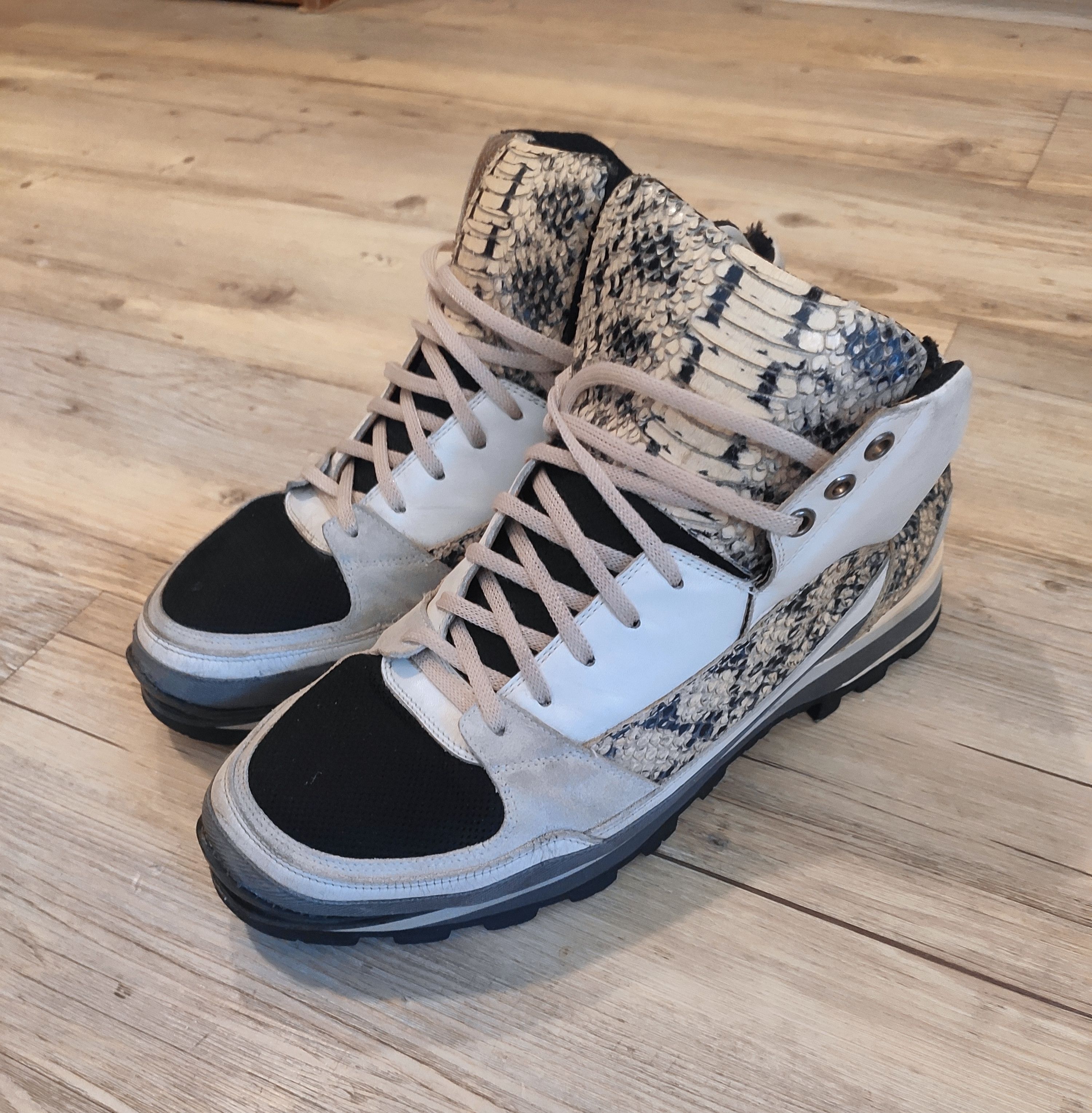 Dries Van Noten FW14 python hiking boots.Like Rick Owens or Damir Doma Size US 9.5 / EU 42-43 - 5 Thumbnail