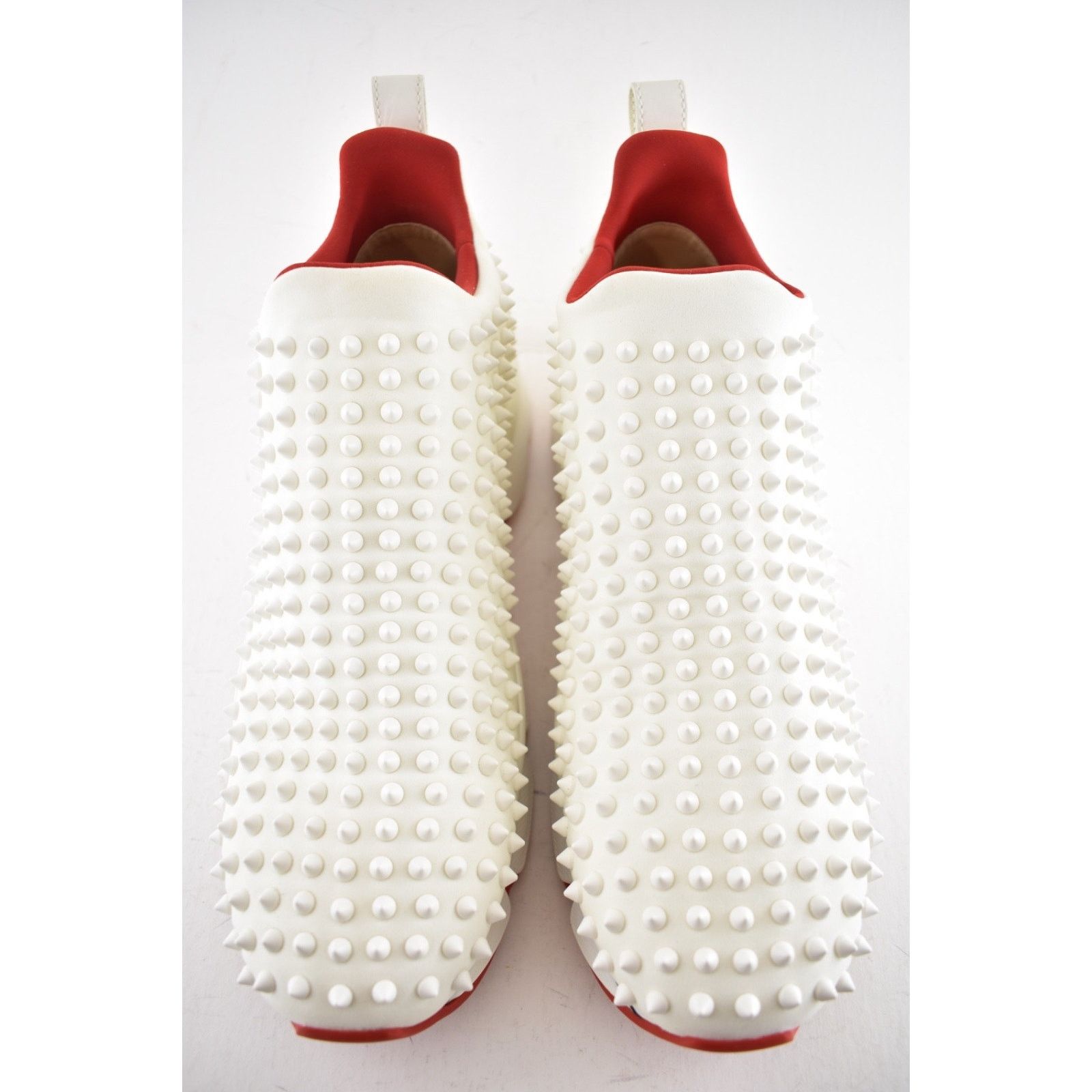 Christian Louboutin Christian Louboutin Mens Spike Sock 30 Neoprene White Low Size US 11 / EU 44 - 7 Thumbnail