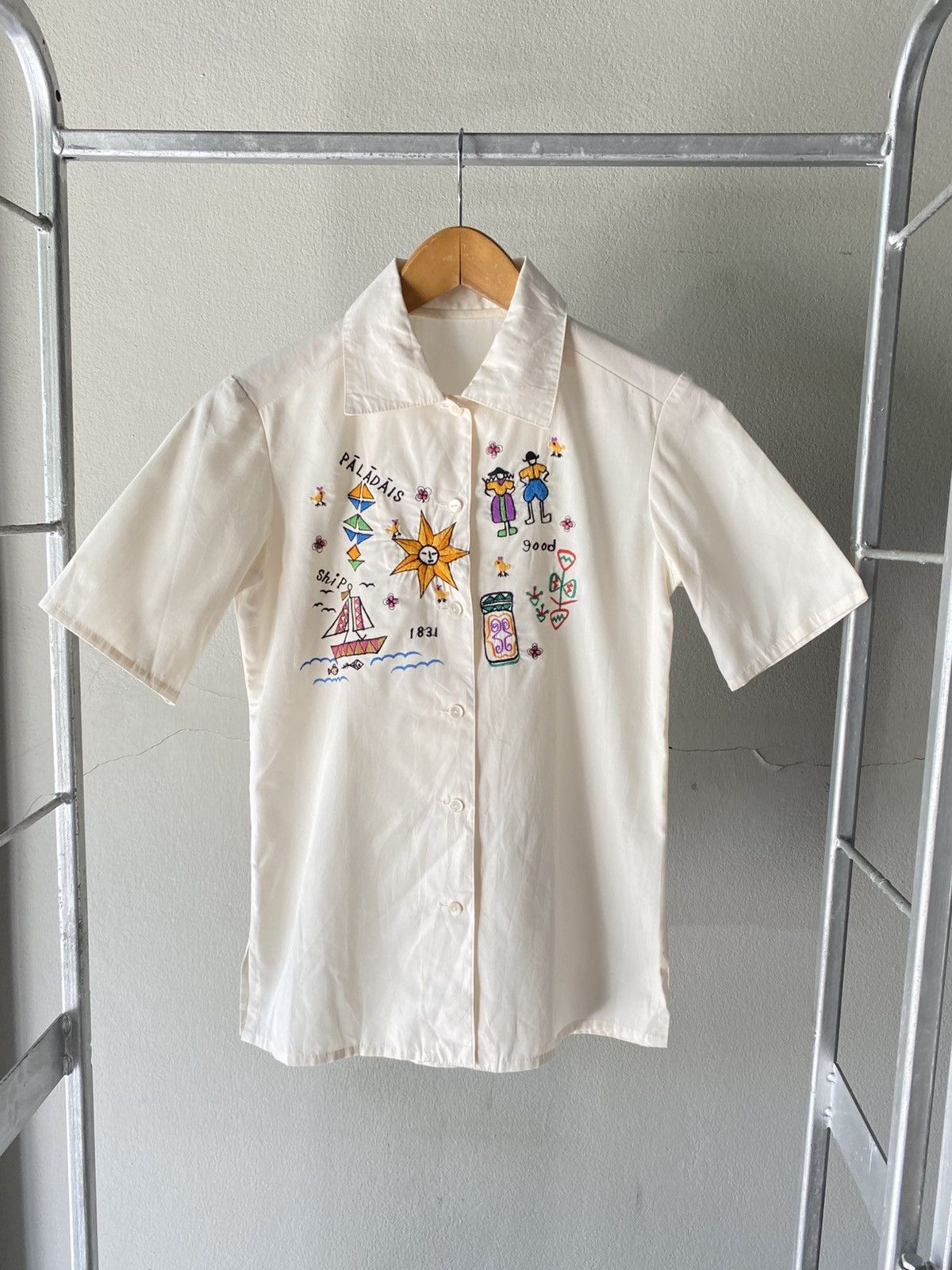 Japanese Brand × Vintage Embroidered Shirt Size S / US 4 / IT 40 - 10 Thumbnail