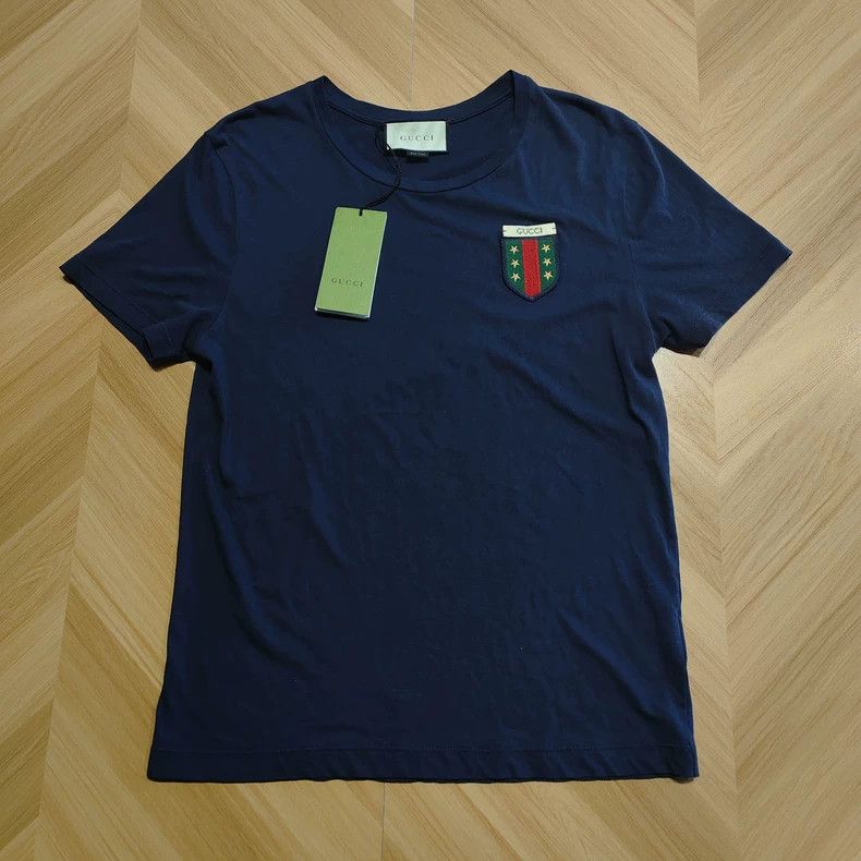 Gucci Gucci Dark blue round-neck short sleeves Size US XS / EU 42 / 0 - 1 Thumbnail