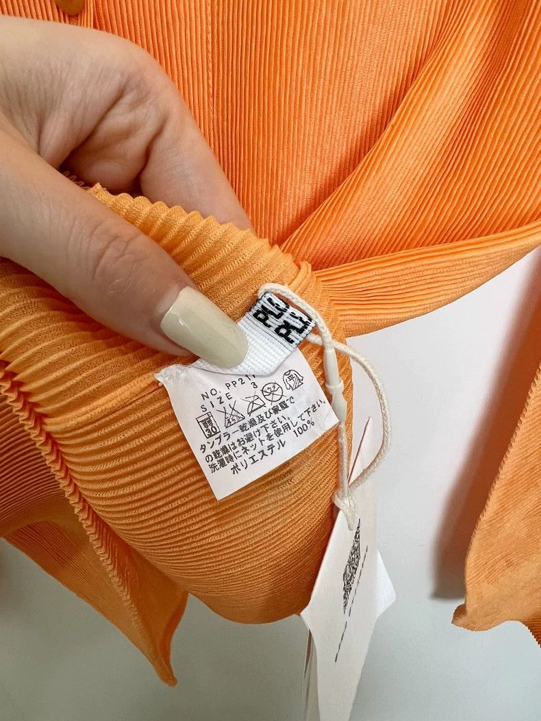 Issey Miyake issey miyake size:3 An orange cardigan 2505-Nextarrow Size XXS / US 00 / IT 34 - 4 Thumbnail
