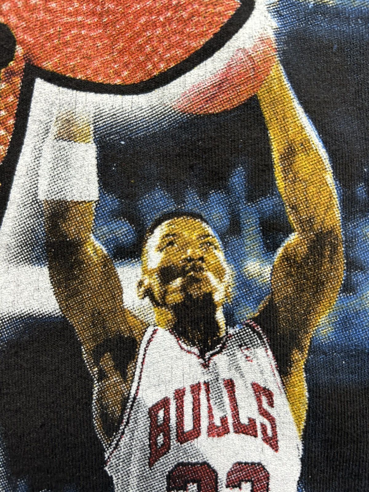 Vintage Vintage 90s Chicago Bulls Rap Tee Jordan Rodman 3 Peat Champ Size US XXL / EU 58 / 5 - 5 Thumbnail