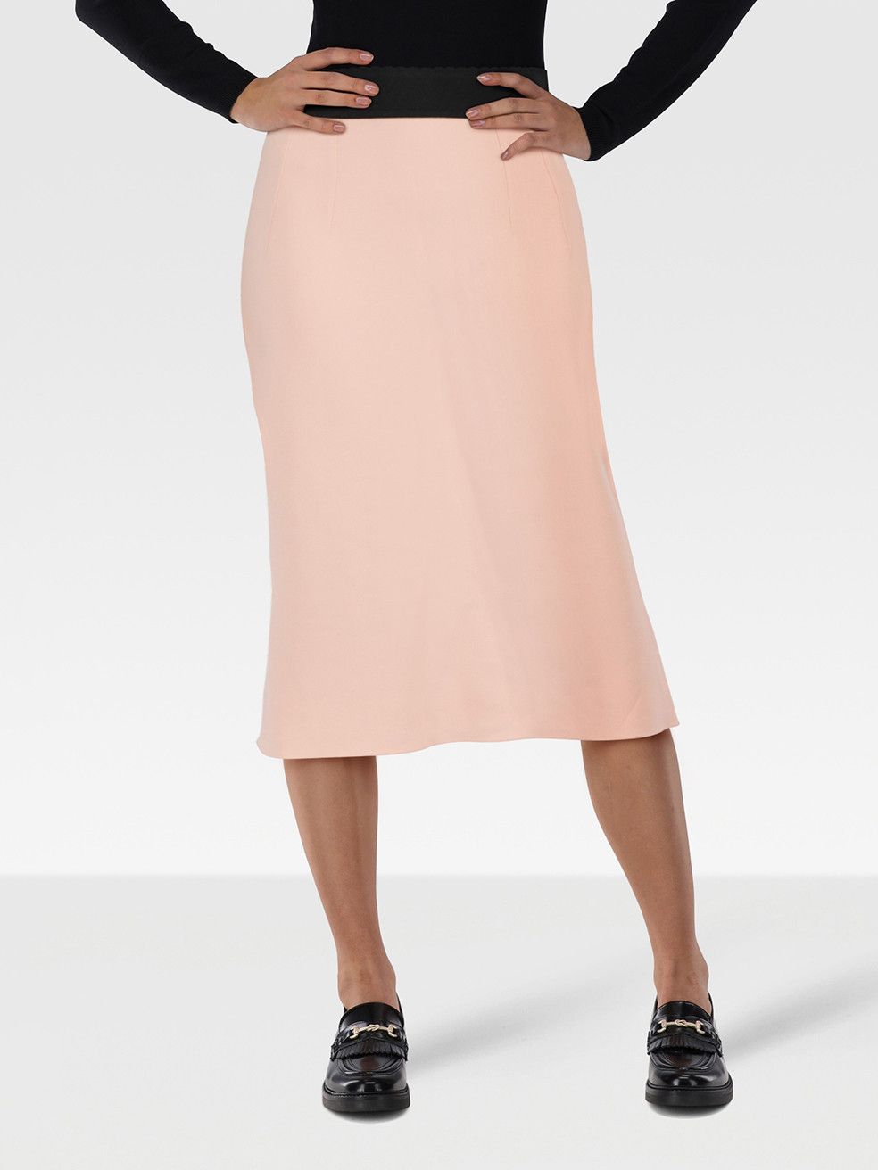 Dolce & Gabbana Pink Straight Midi Skirt | Grailed