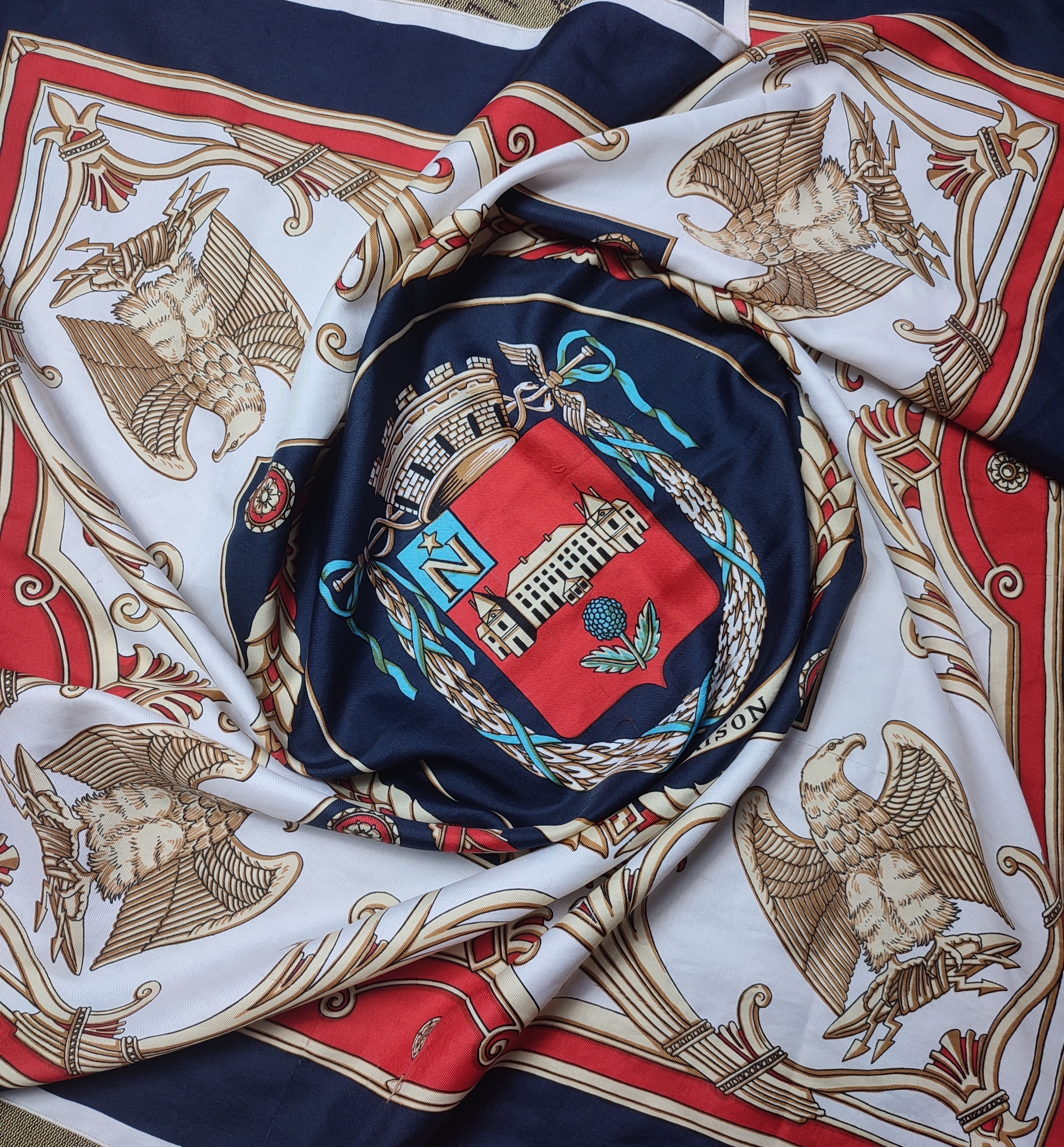 Vintage Rueil-Malmaison Silk Scarf Vintage François Lyon France Size ONE SIZE - 9 Thumbnail
