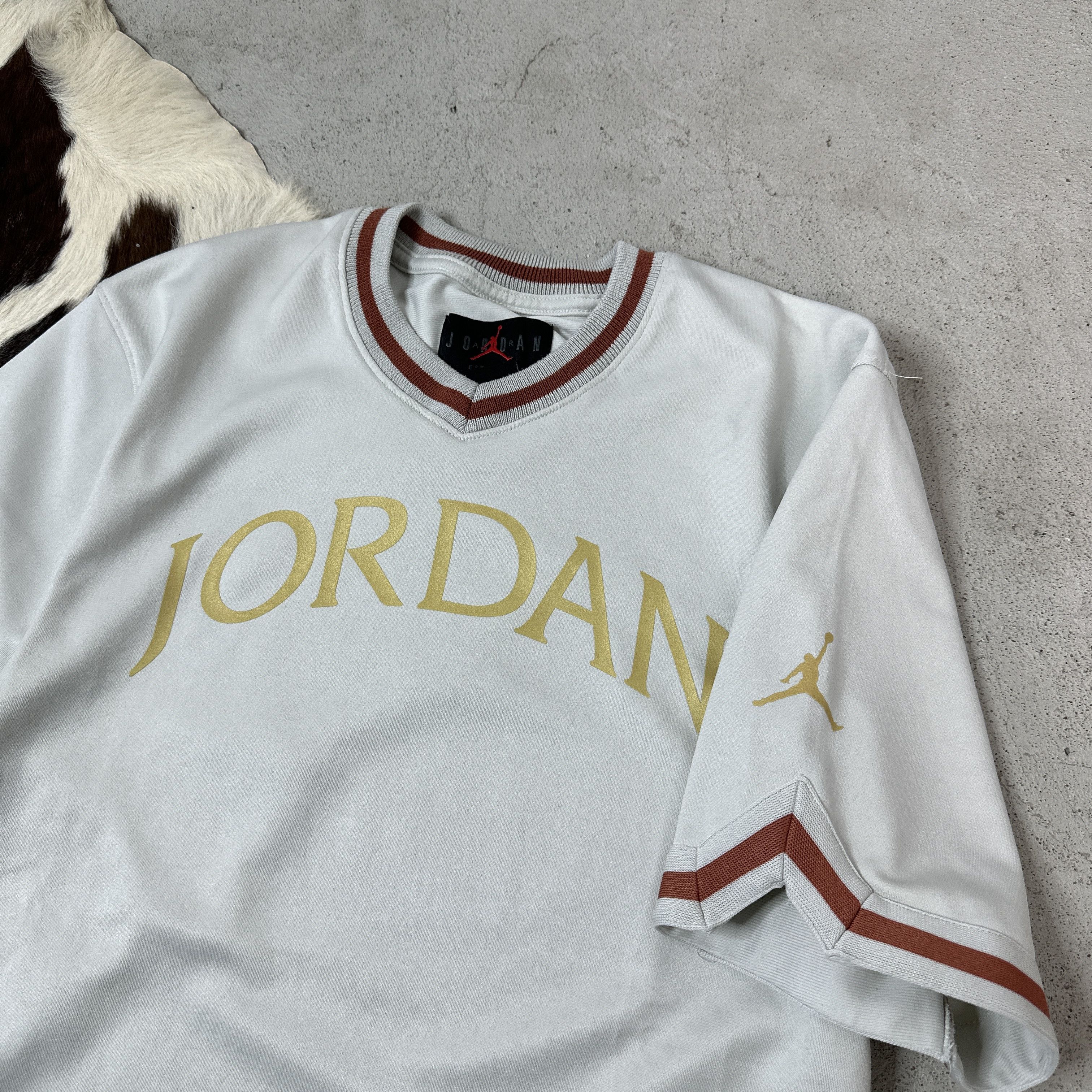 Vintage Jersey Jordan T-shirt Size US M / EU 48-50 / 2 - 3 Thumbnail