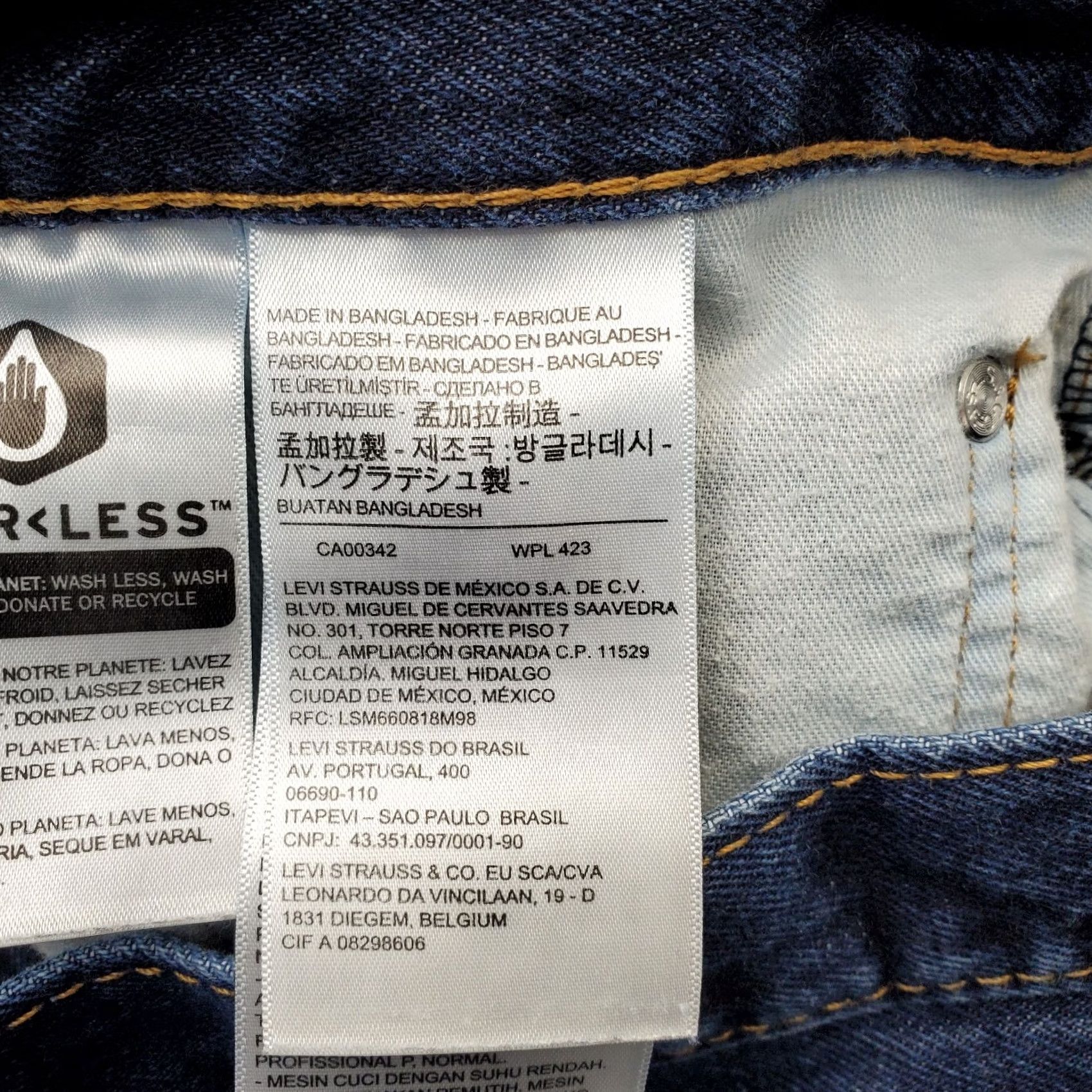 Levi's Levi's 550 Straight Leg Jeans Mens 34x29 Blue Denim Medium Wash 5-Pocket Button Zip Inseam 24.75" Regular Fit Men Size 34 Size US 34 / EU 50 - 7 Thumbnail