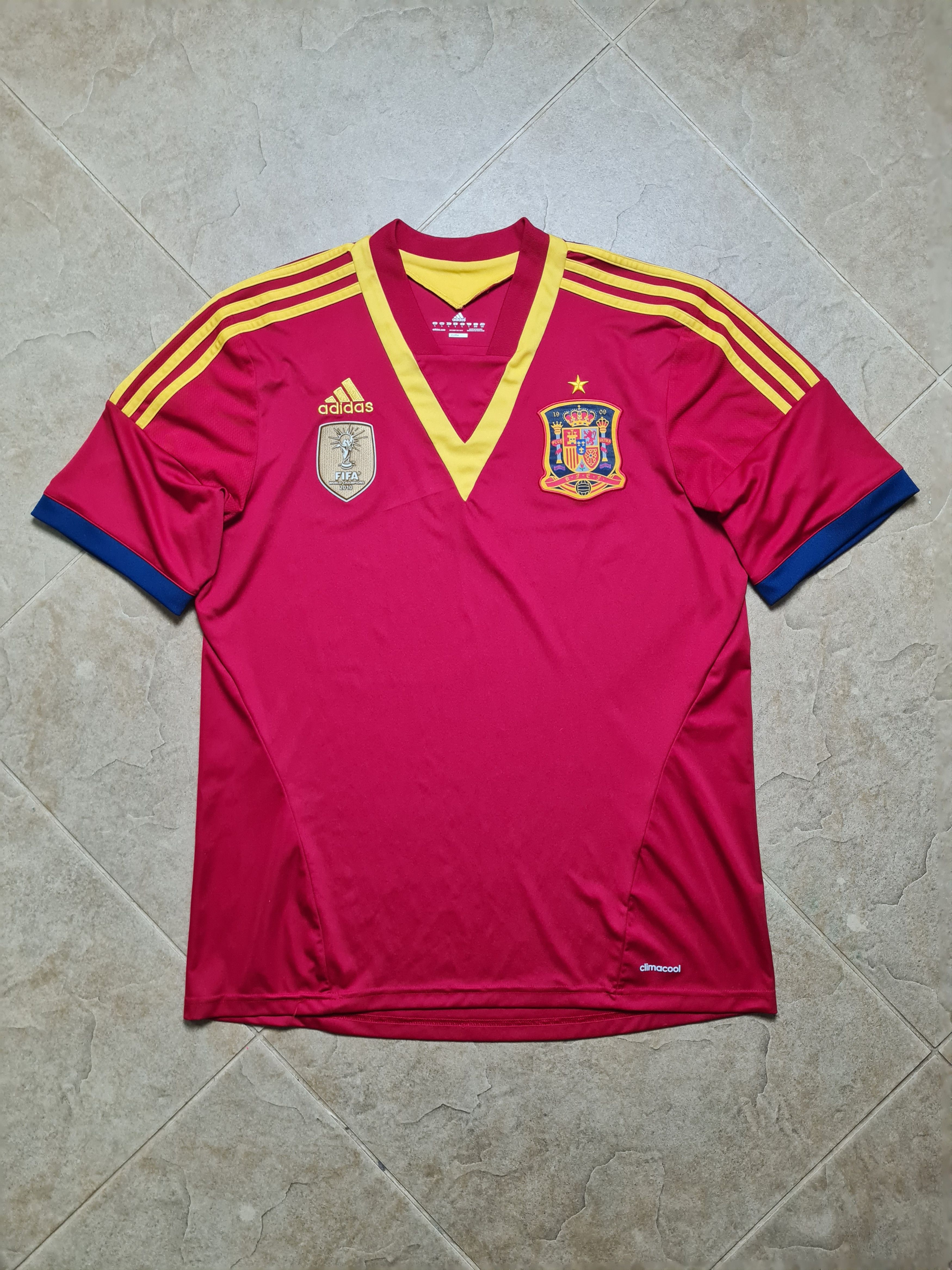 Adidas Spain World Cup 2012/13 Adidas shirt Camiseta Espana X53272 Size US L / EU 52-54 / 3 - 1 Thumbnail