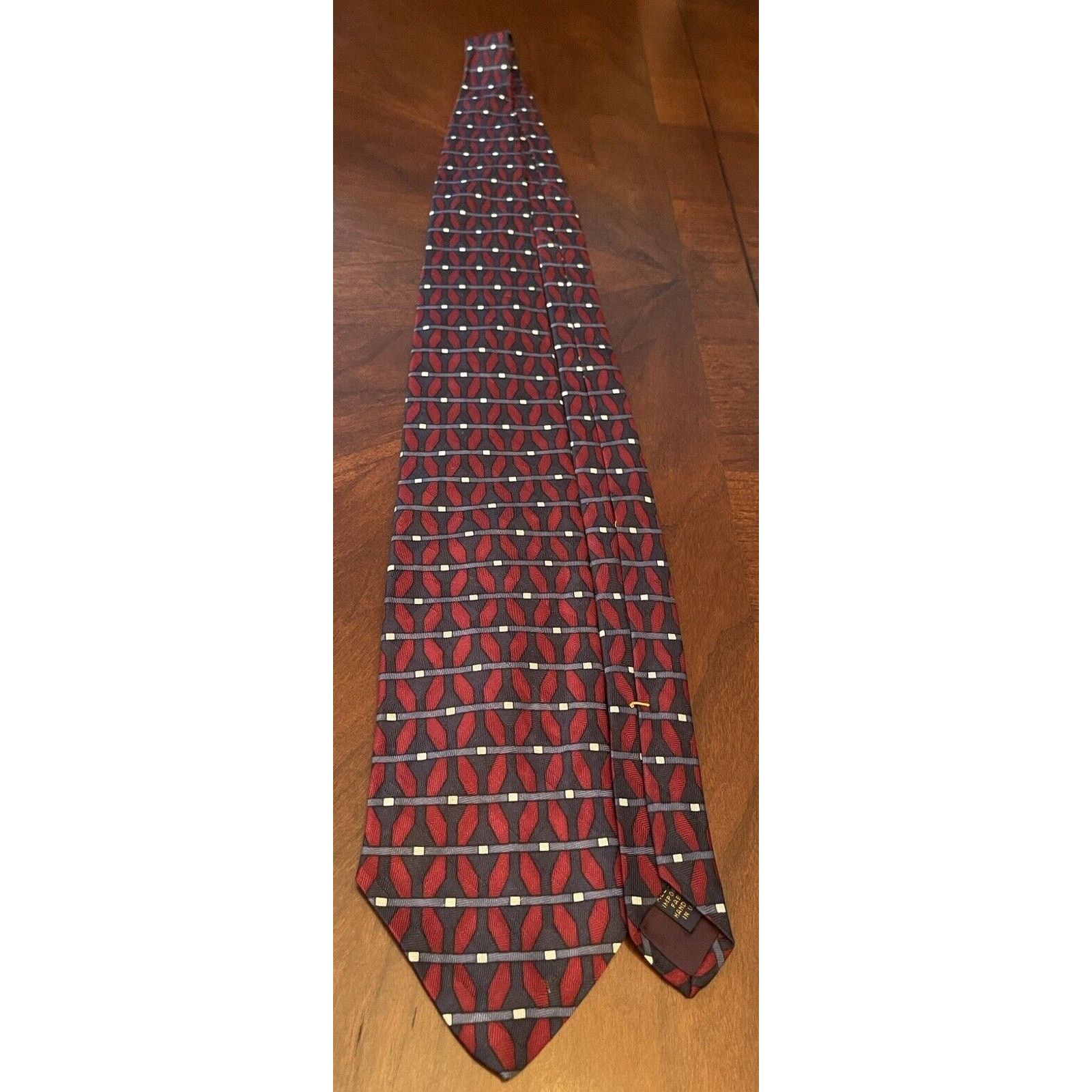 Other Xmi Hand Made 100% Imported Silk Men’s Neck Tie Made In Usa Size 44 - 4 Thumbnail