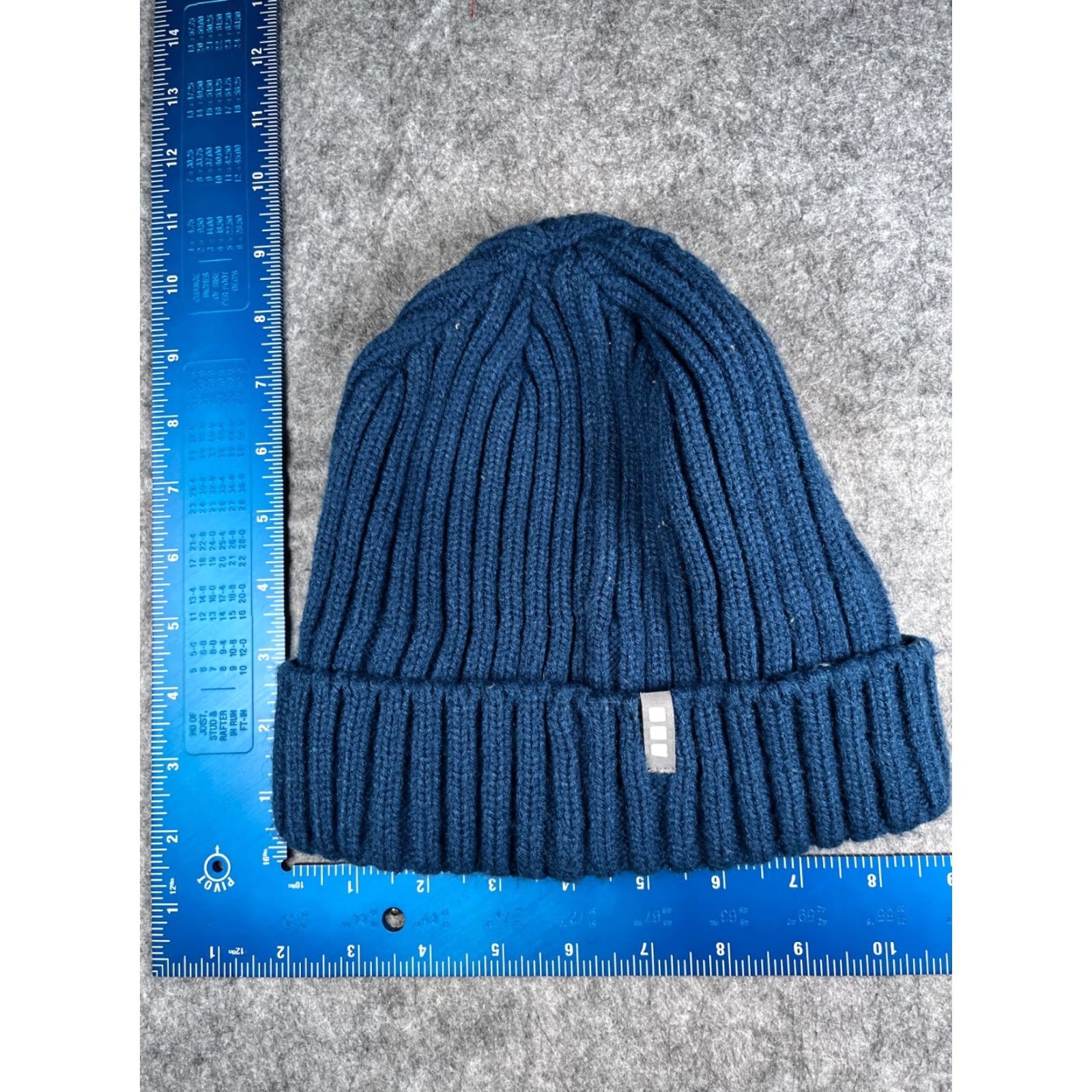 Vintage Elevate Beanie Toque Adult One Size Blue Knit Acrylic Poly Lined Hat Mens Beanie Outdoor Ski 90s Theme Size ONE SIZE - 4 Thumbnail