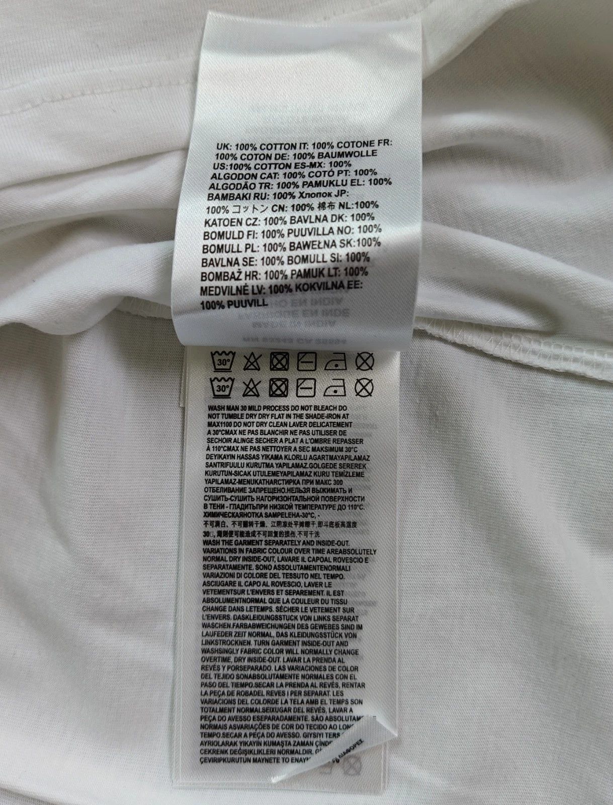 Diesel DIESEL White T-Shirt With Logo Patch T 4140 Size US L / EU 52-54 / 3 - 7 Thumbnail