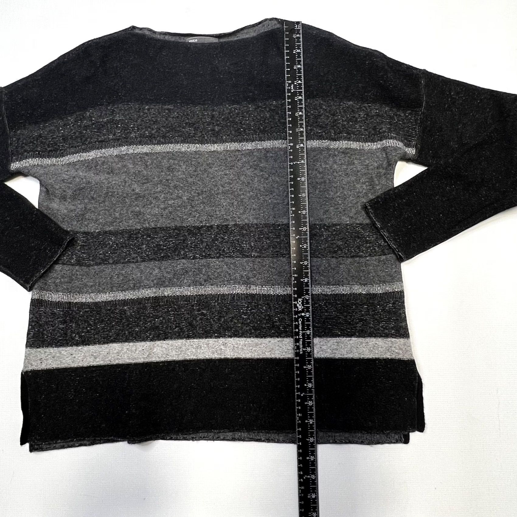 Vince Vince Striped Knit Cashmere Wool Pullover Sweater Shirt? Size M / US 6-8 / IT 42-44 - 4 Thumbnail