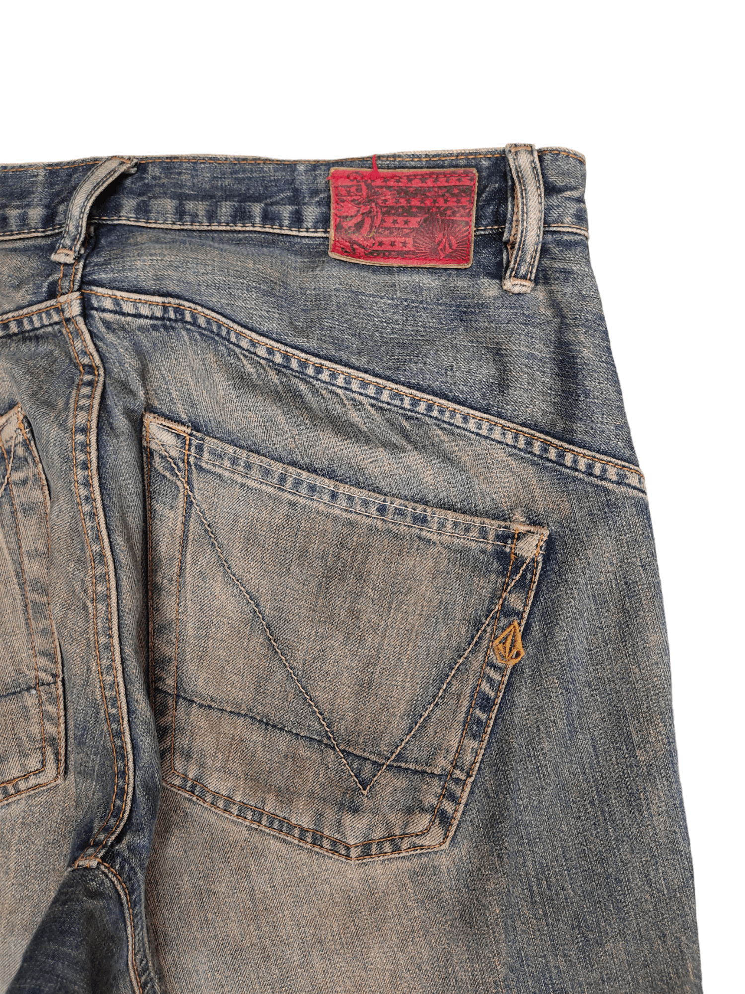 Volcom Baggy Jeans Volcom Distress Faded Wide Leg Jeans Y2k Jnco Size US 34 / EU 50 - 12 Thumbnail