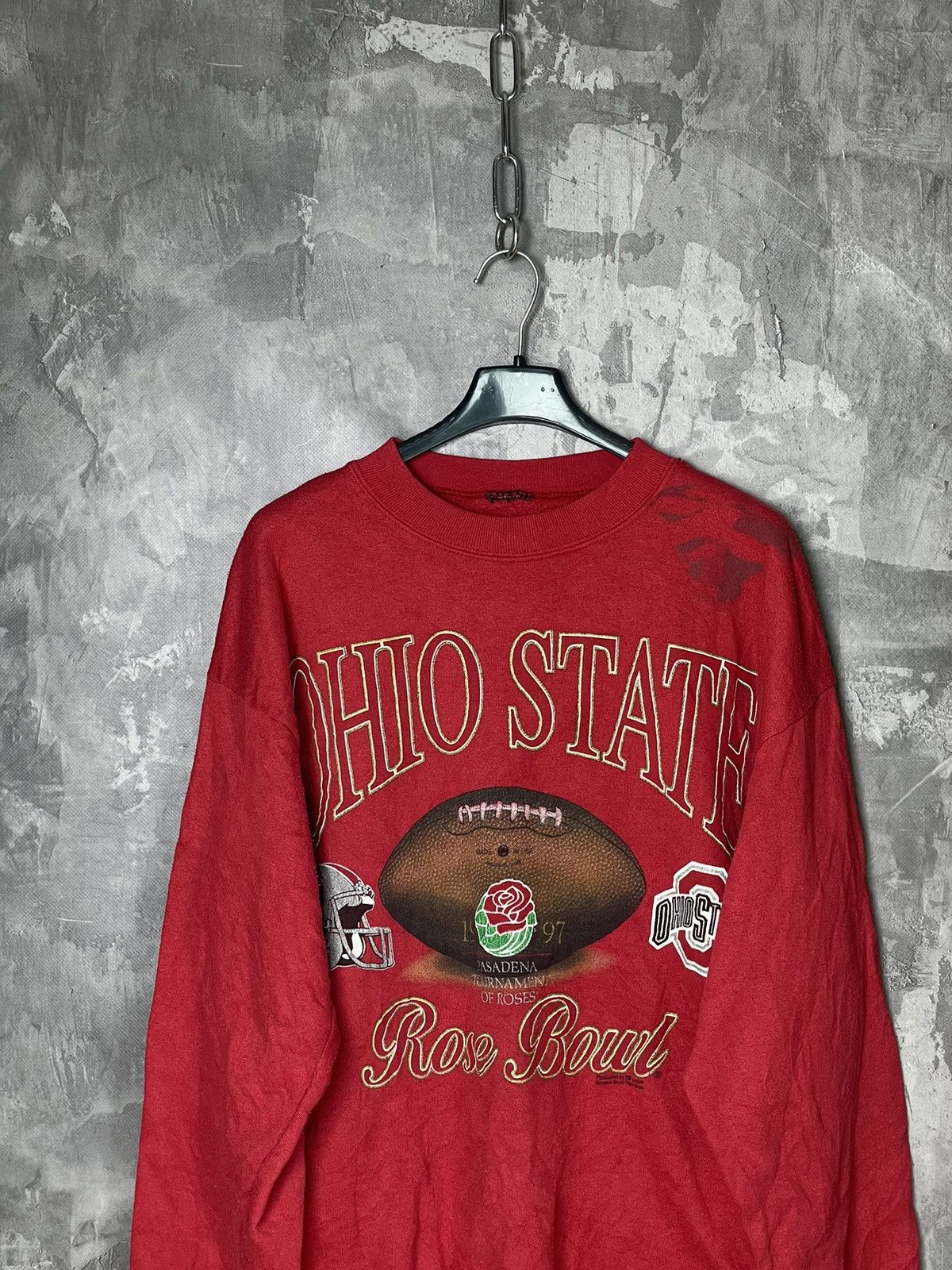 Vintage Vintage 90s Ohio State University college sweatshirt Size US L / EU 52-54 / 3 - 2 Thumbnail