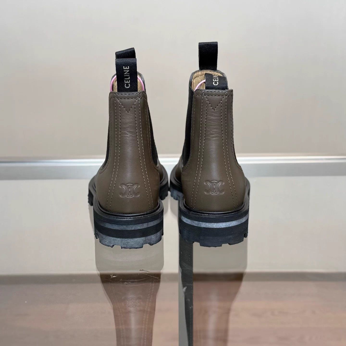 Celine Celine Gray Brown Chelsea Boots Size 36 99 Size US 5 / IT 35 - 4 Thumbnail