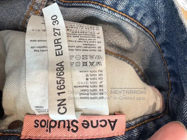 Acne Studios Acne Studios FW24 Denim series washed faded distressed sol Size US 27 - 4 Thumbnail