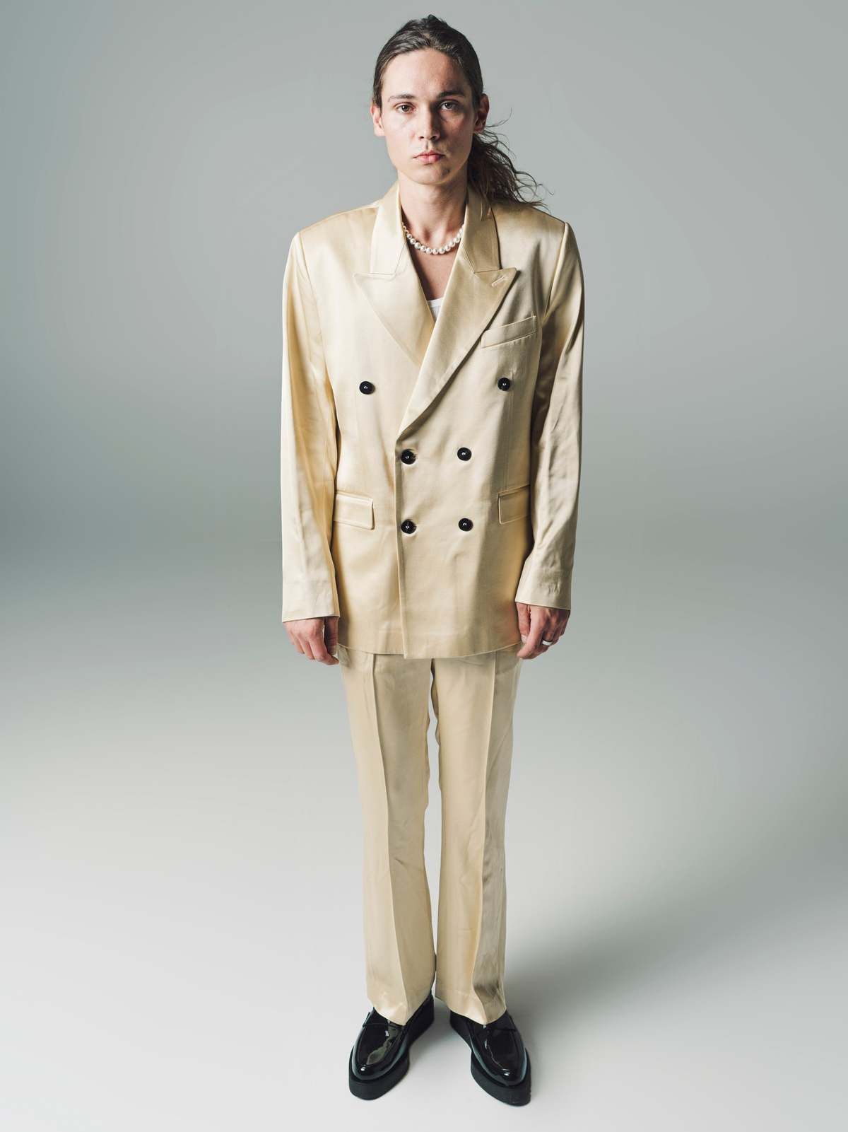 Ernest W. Baker BNWT SS24 ERNEST W. BAKER FLARE PANTS GOLD M Size US 32 / EU 48 - 14 Thumbnail