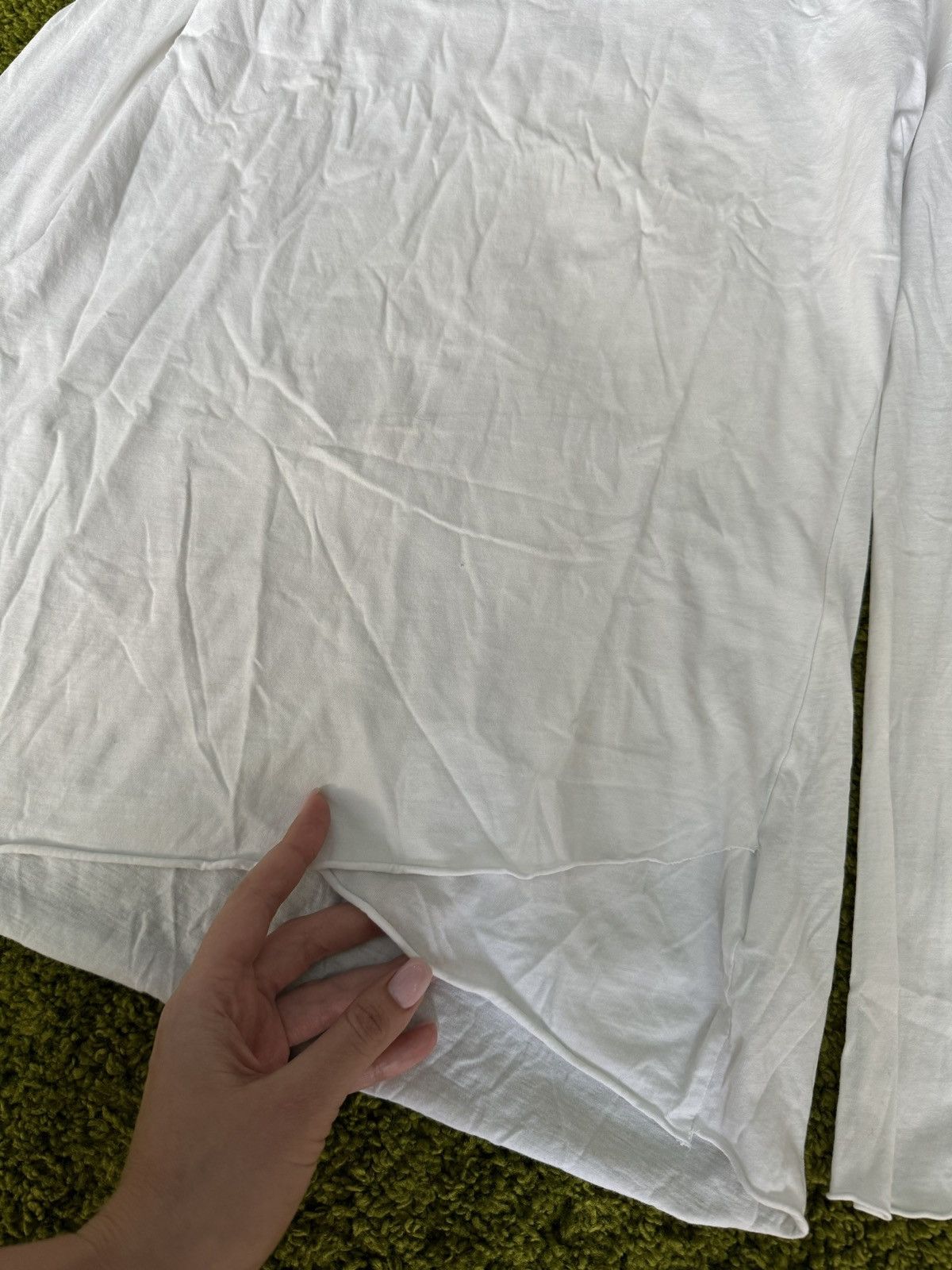Designer × Thom Krom Thom Krom Avant garde minimalist white longsleeve Size L / US 10 / IT 46 - 5 Thumbnail