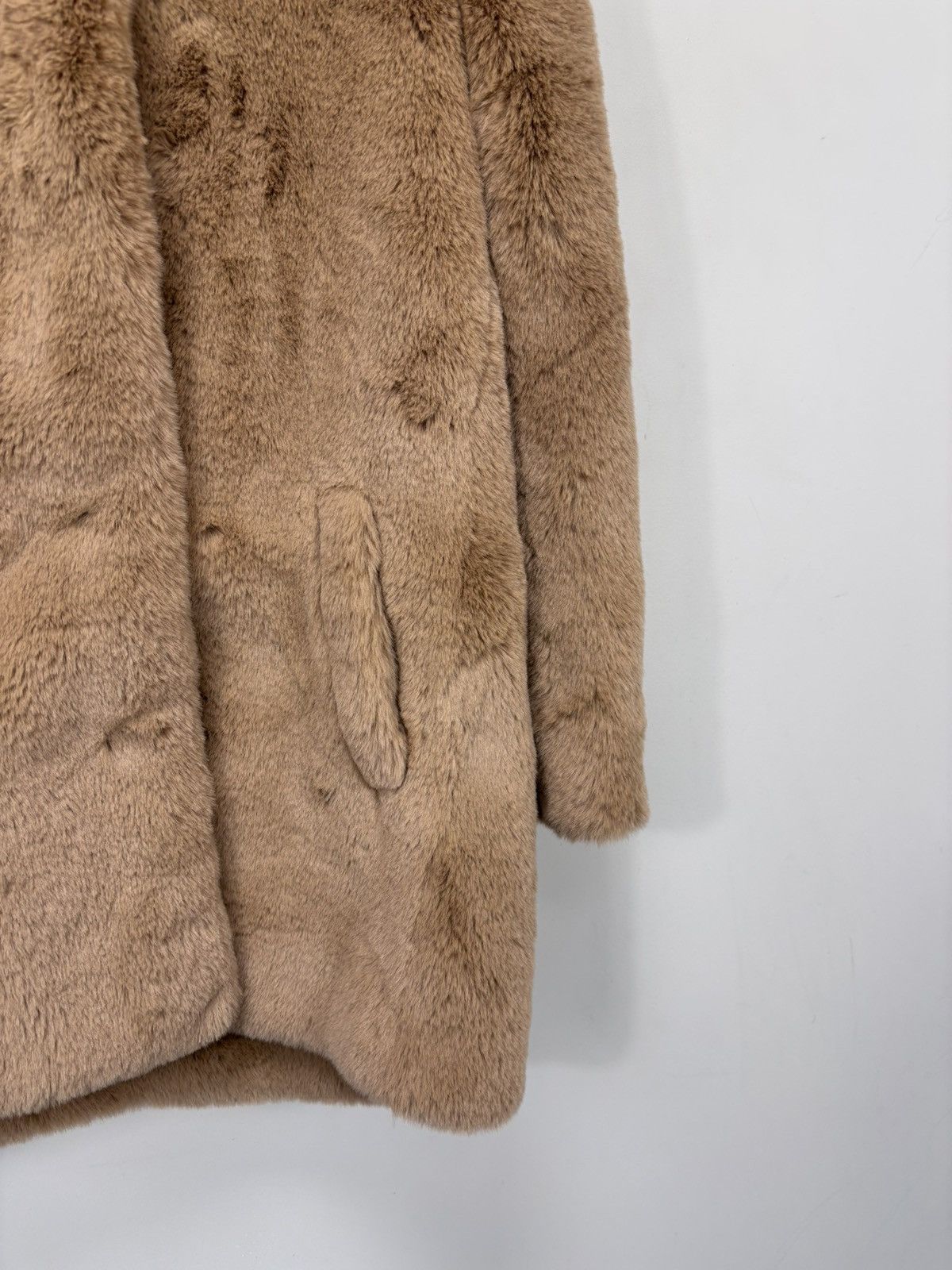 Sandro Sandro Paris NWT Women’s Mirage Long Jacket Faux Fur Hooded Size XS / US 0-2 / IT 36-38 - 4 Thumbnail