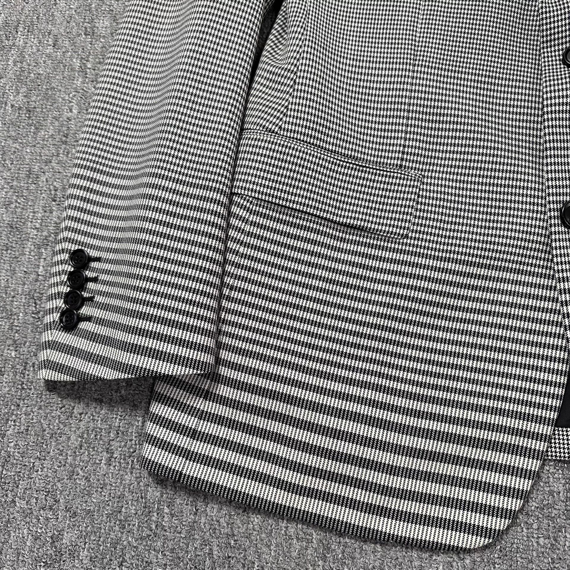 Dior Dior Houndstooth Panelled Wool Suit 48/50 Size 48L - 2 Thumbnail