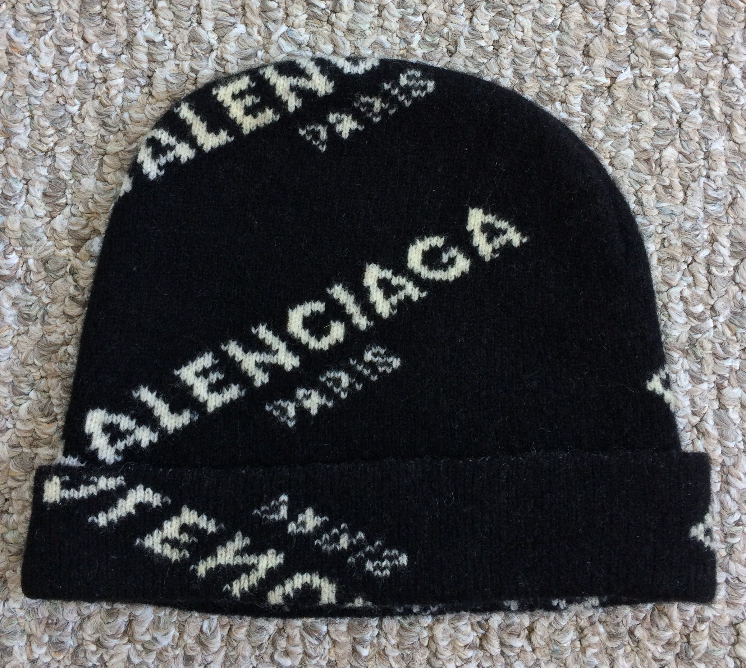 Balenciaga Balenciaga Intarsia Logo Beanie | Grailed