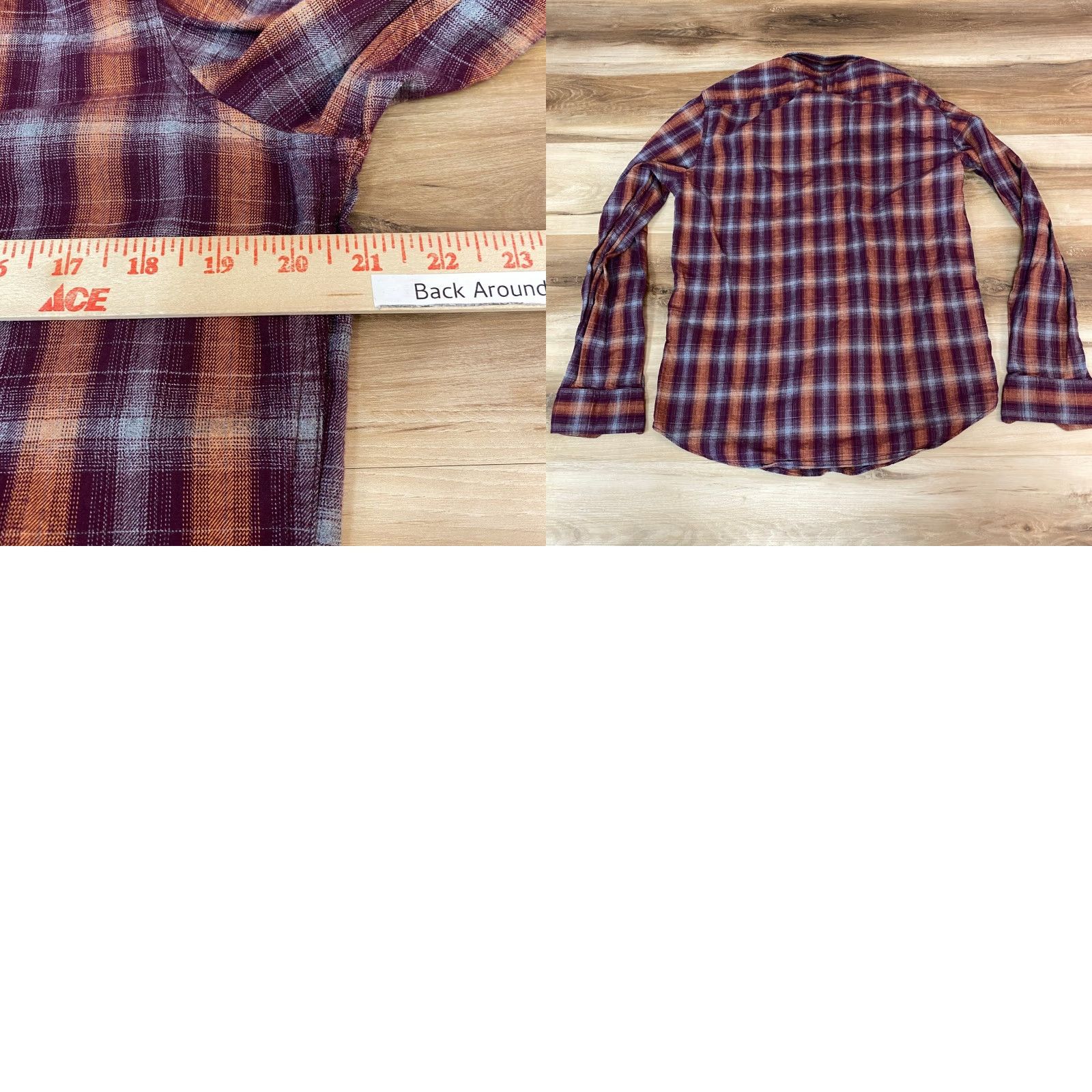 Banana Republic Banana Republic Camden Fit Luxe Flannel Button-Down Shirt M Plaid Purple Long Sleeve Men’s Button Up Casual Workwear - note: ensure no extra spaces? Size US M / EU 48-50 / 2 - 8 Thumbnail