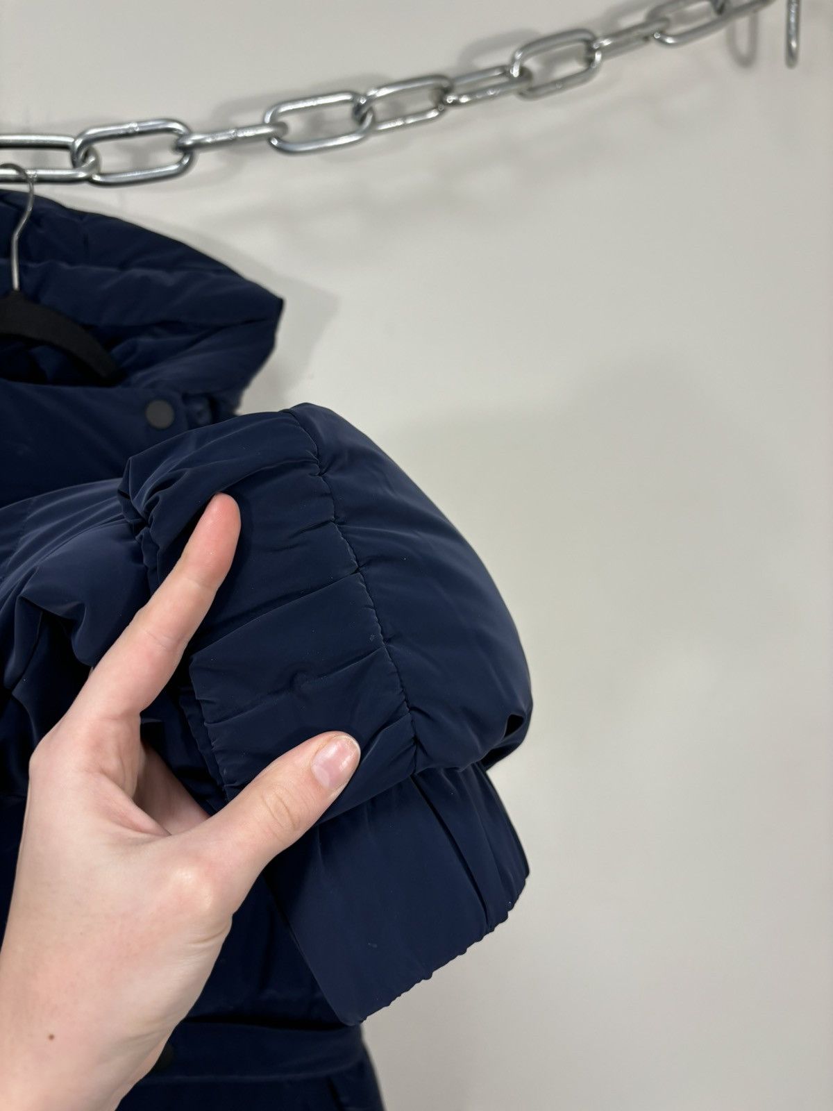Cop Copine Cop Copine Women’s NWT Poutou Blue Hooded Down Puffer Jacket Size M / US 6-8 / IT 42-44 - 12 Thumbnail