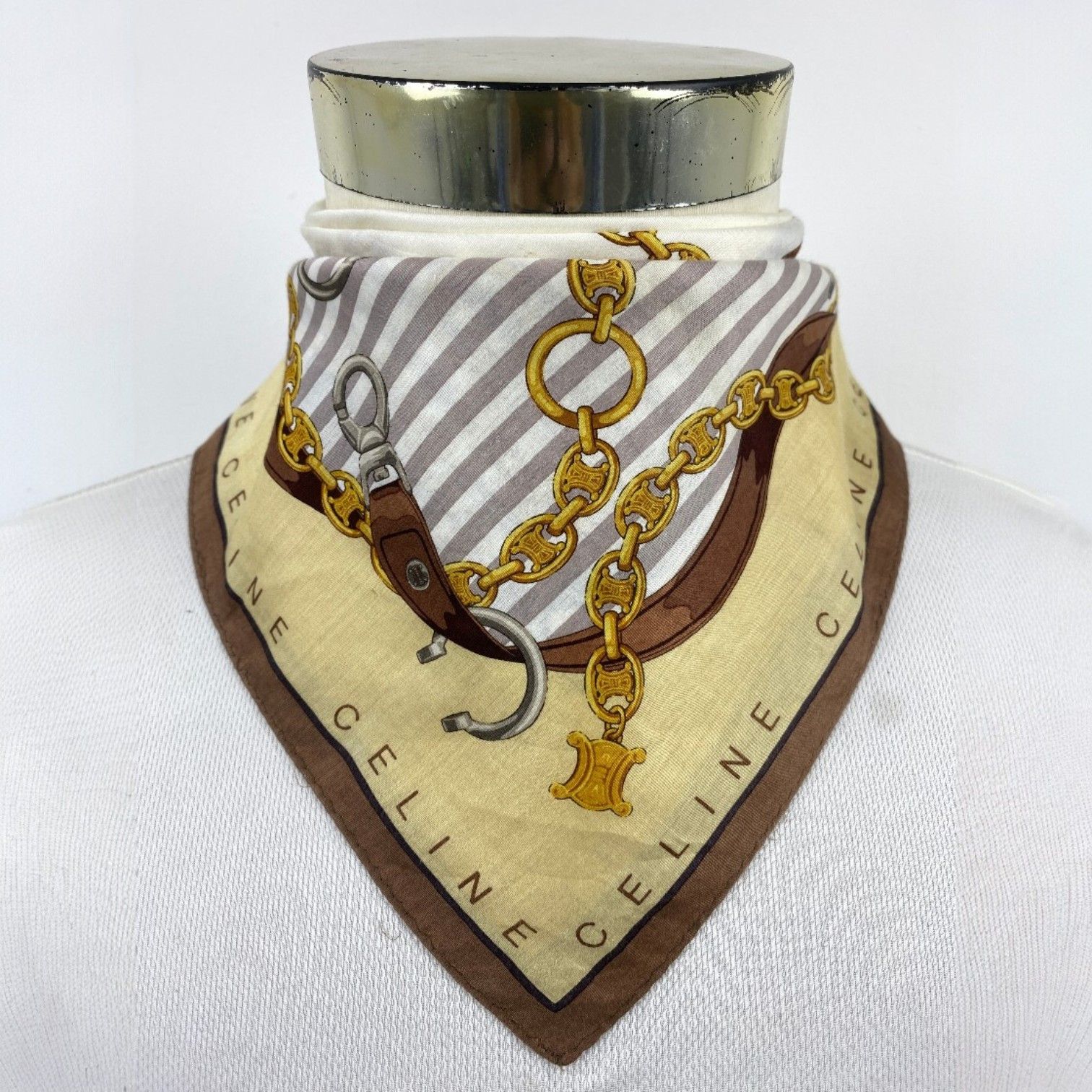 Celine Celine Paris Handkerchief / Neckerchief / Bandana HKC1112 Size ONE SIZE - 2 Thumbnail