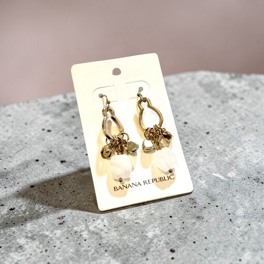Banana Republic BANANA REPUBLIC Gold Charm Drop Hook Earrings | NWT Size ONE SIZE - 6 Thumbnail