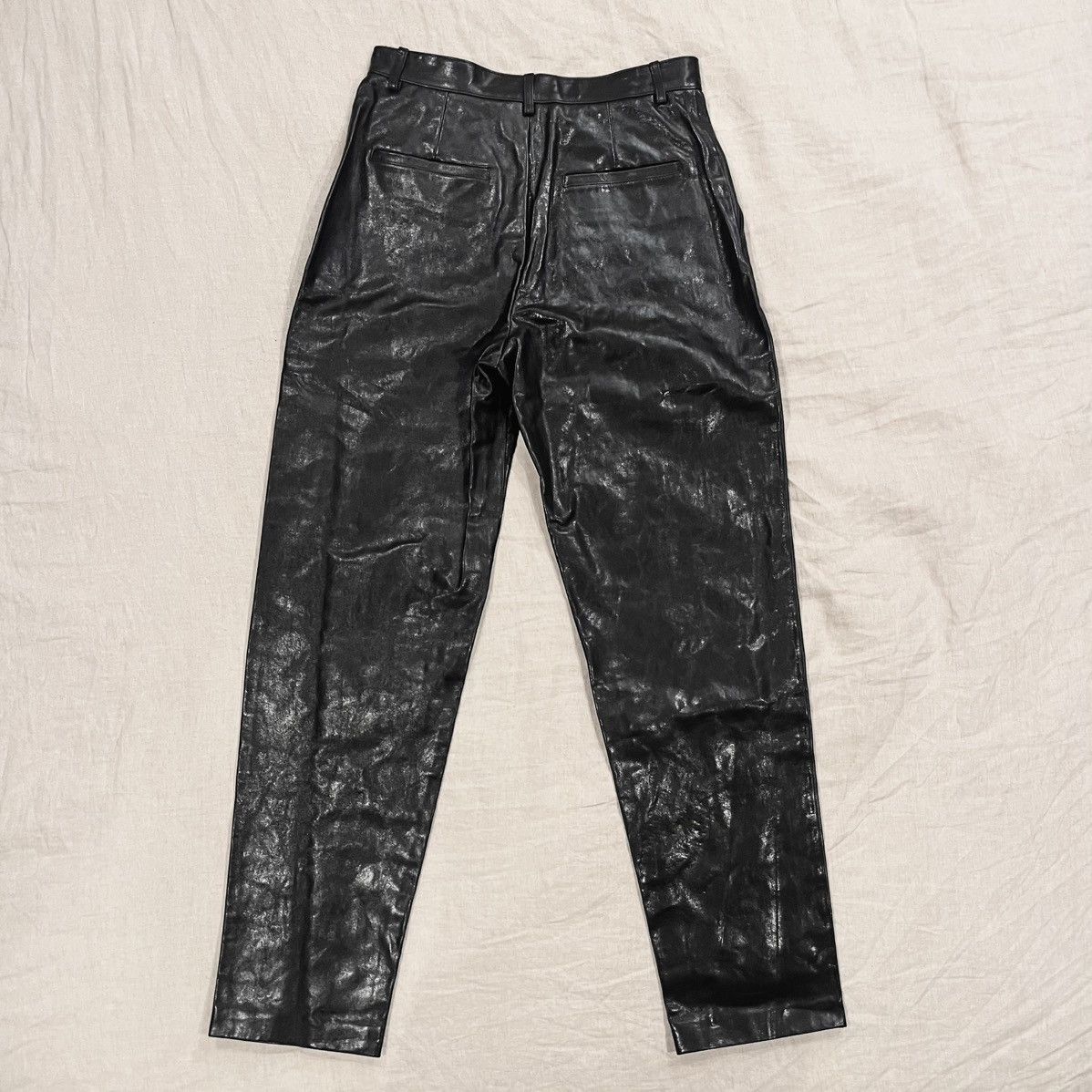 Gucci $4200 GUCCI LEATHER PANTS, BLACK, SIZE 44 Size US 29 - 3 Thumbnail