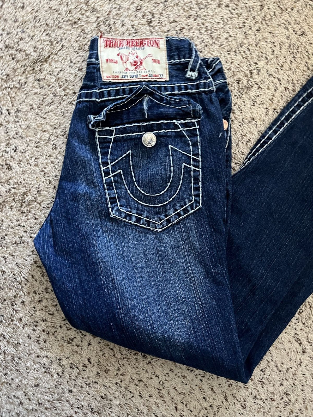 True Religion Vintage True Religion Contrast Stitching Denim Jeans Size US 36 / EU 52 - 6 Thumbnail