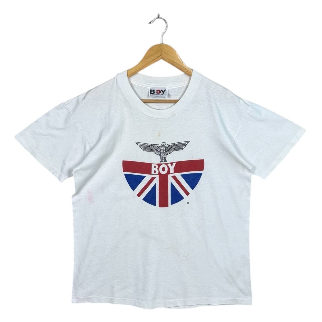 Boy London Vintage Boy London T-Shirt Eagle Union Jack Made in USA L Size US L / EU 52-54 / 3 - 1 Thumbnail