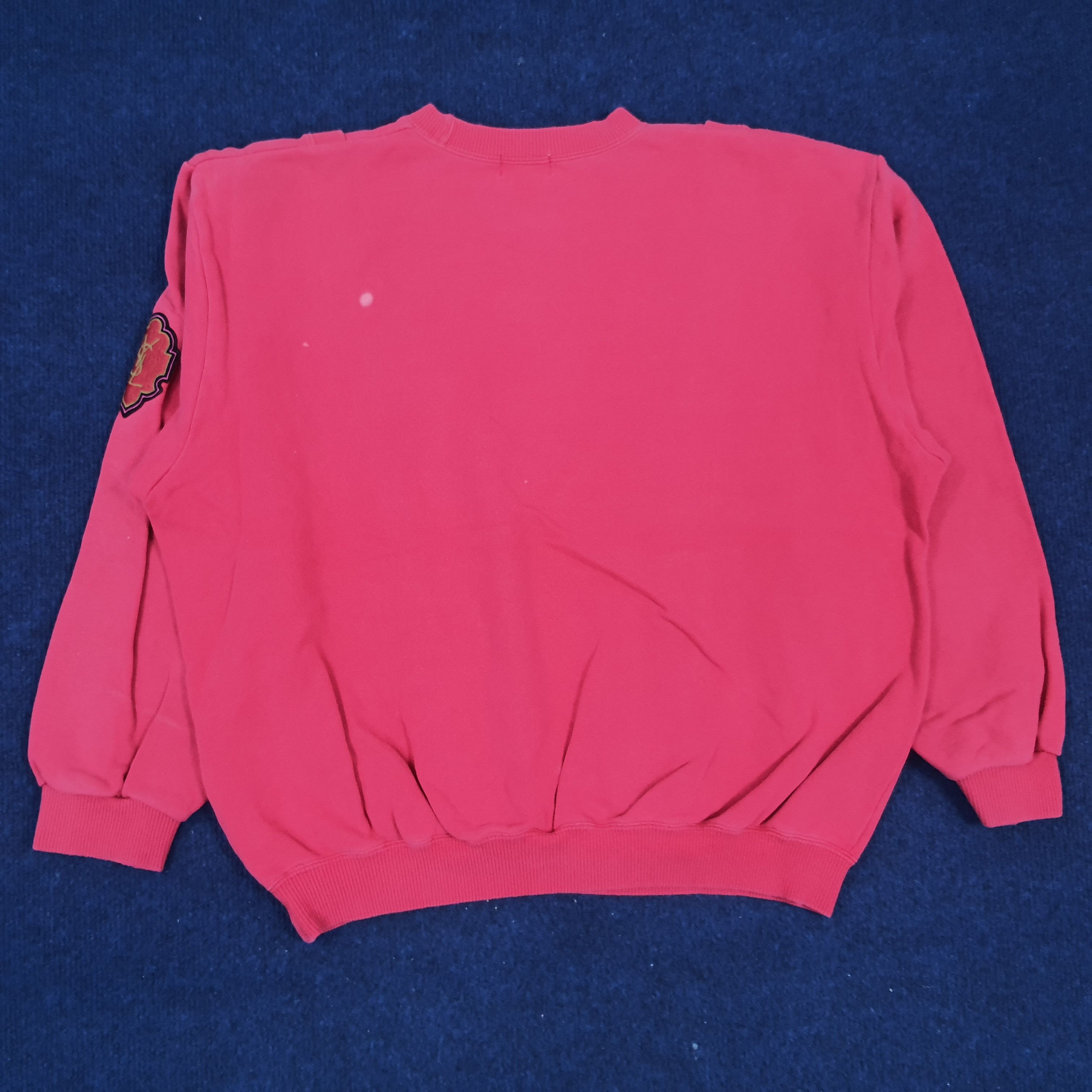 Vintage × Yves Saint Laurent Vintage Yves Saint Laurent Designer Sweatshirt Size L / US 10 / IT 46 - 3 Thumbnail