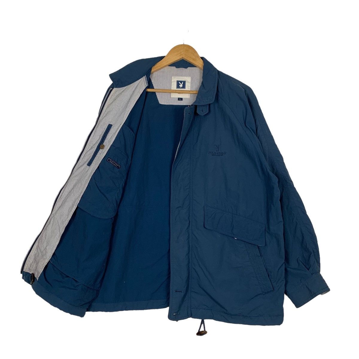 Playboy PLAYBOY SPORT Blue Casual Light Jacket #1056-C48 Size US L / EU 52-54 / 3 - 9 Thumbnail