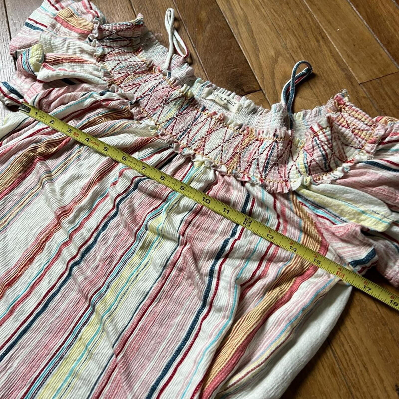 Other Living Doll Women's Rainbow Striped Blouse Size S / US 4 / IT 40 - 6 Thumbnail