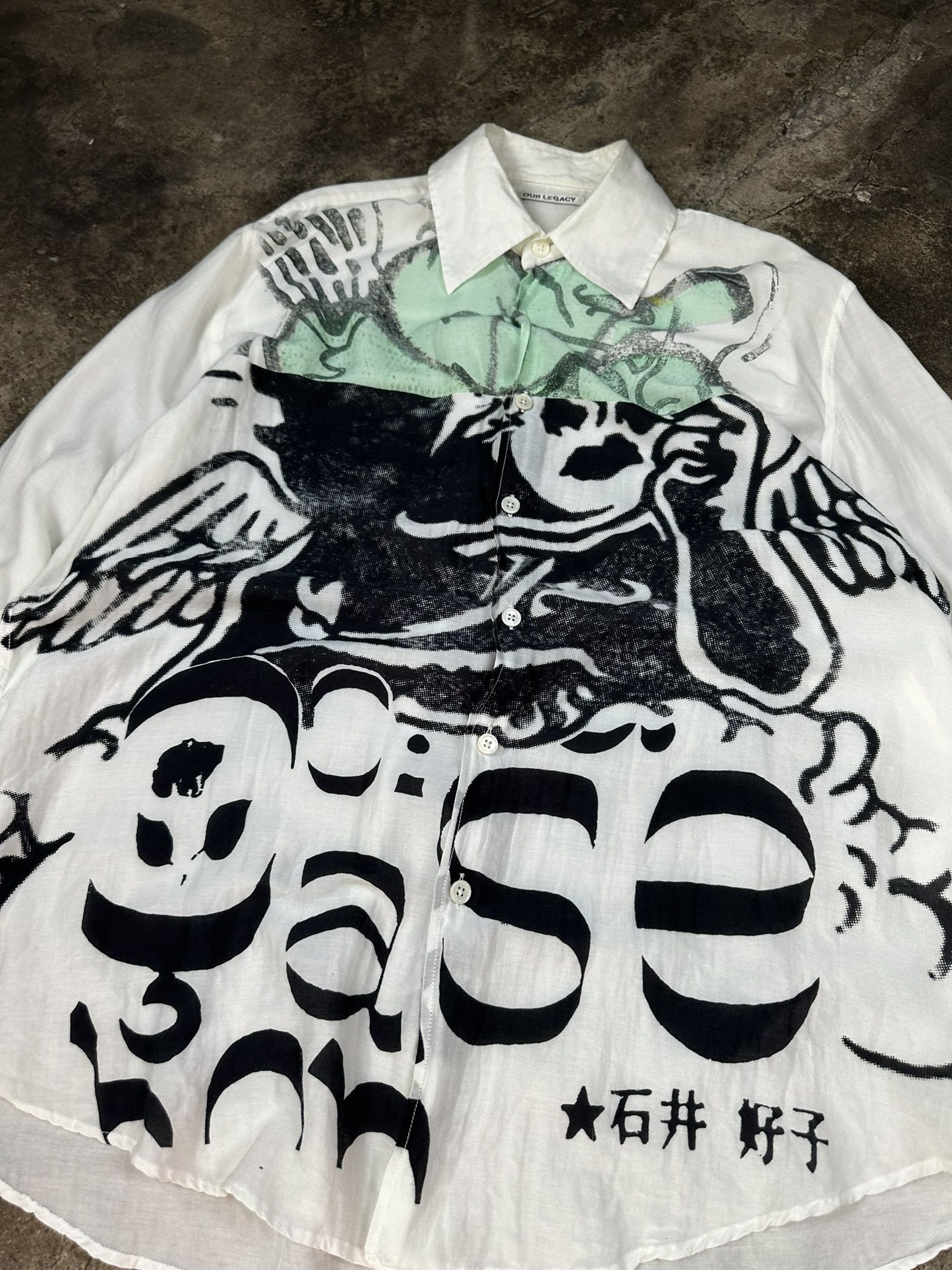 Our Legacy Rare Our Legacy Ivy Clover Above Print Shirt Size US S / EU 44-46 / 1 - 2 Thumbnail