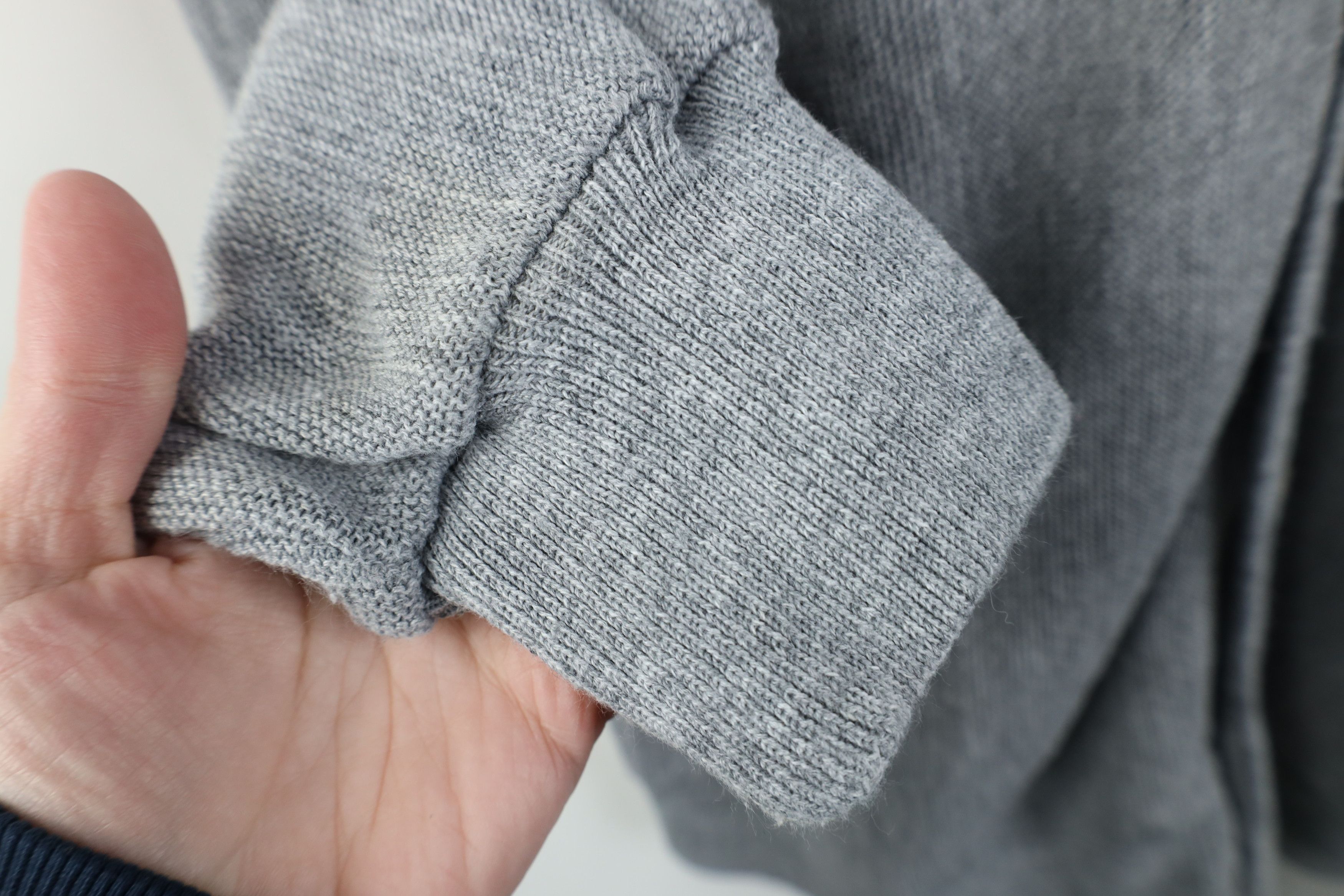 Vintage Vintage 70s Streetwear Cobain Knit Cardigan Sweater Gray USA Size US L / EU 52-54 / 3 - 5 Thumbnail