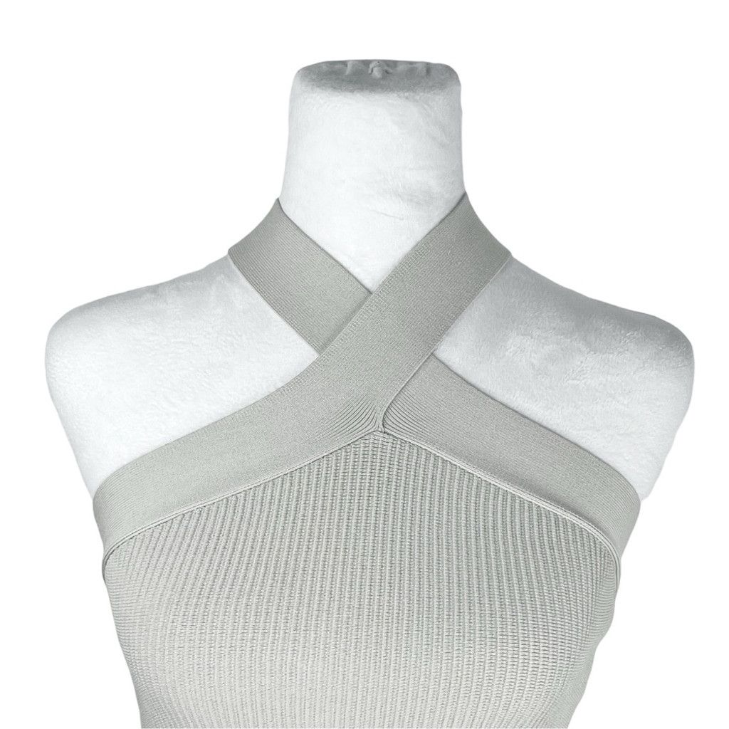 Other BABATON Women's Bodycon Ribbed Mini Dress Halter Neck M Size M / US 6-8 / IT 42-44 - 2 Thumbnail