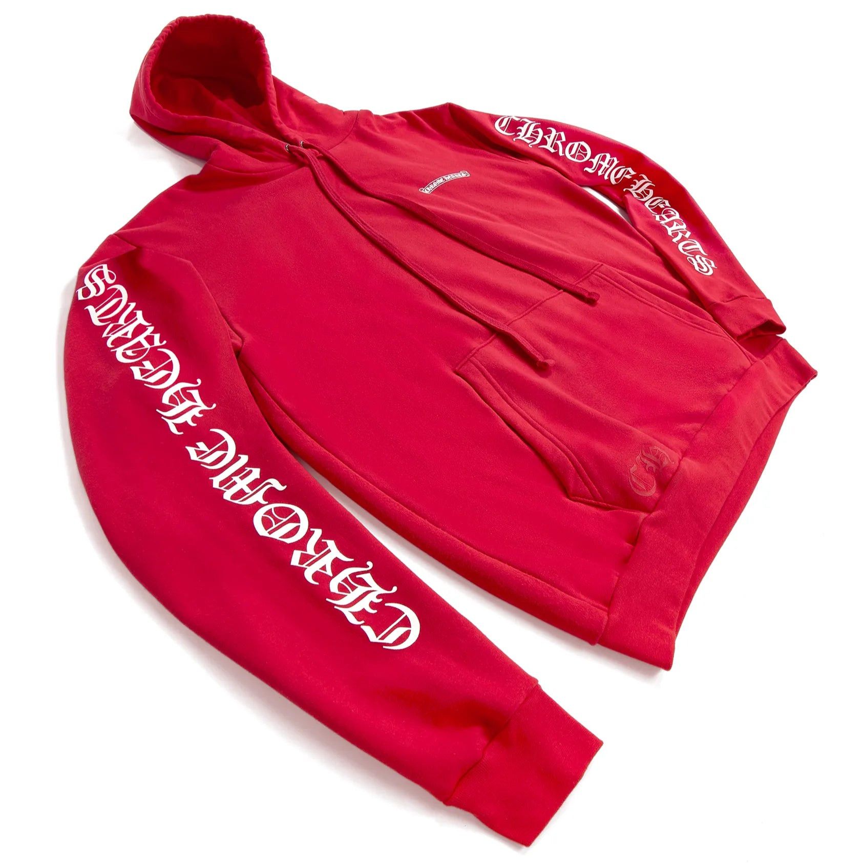 Chrome Hearts Script Logo Hoodie Red Size US L / EU 52-54 / 3 - 1 Thumbnail